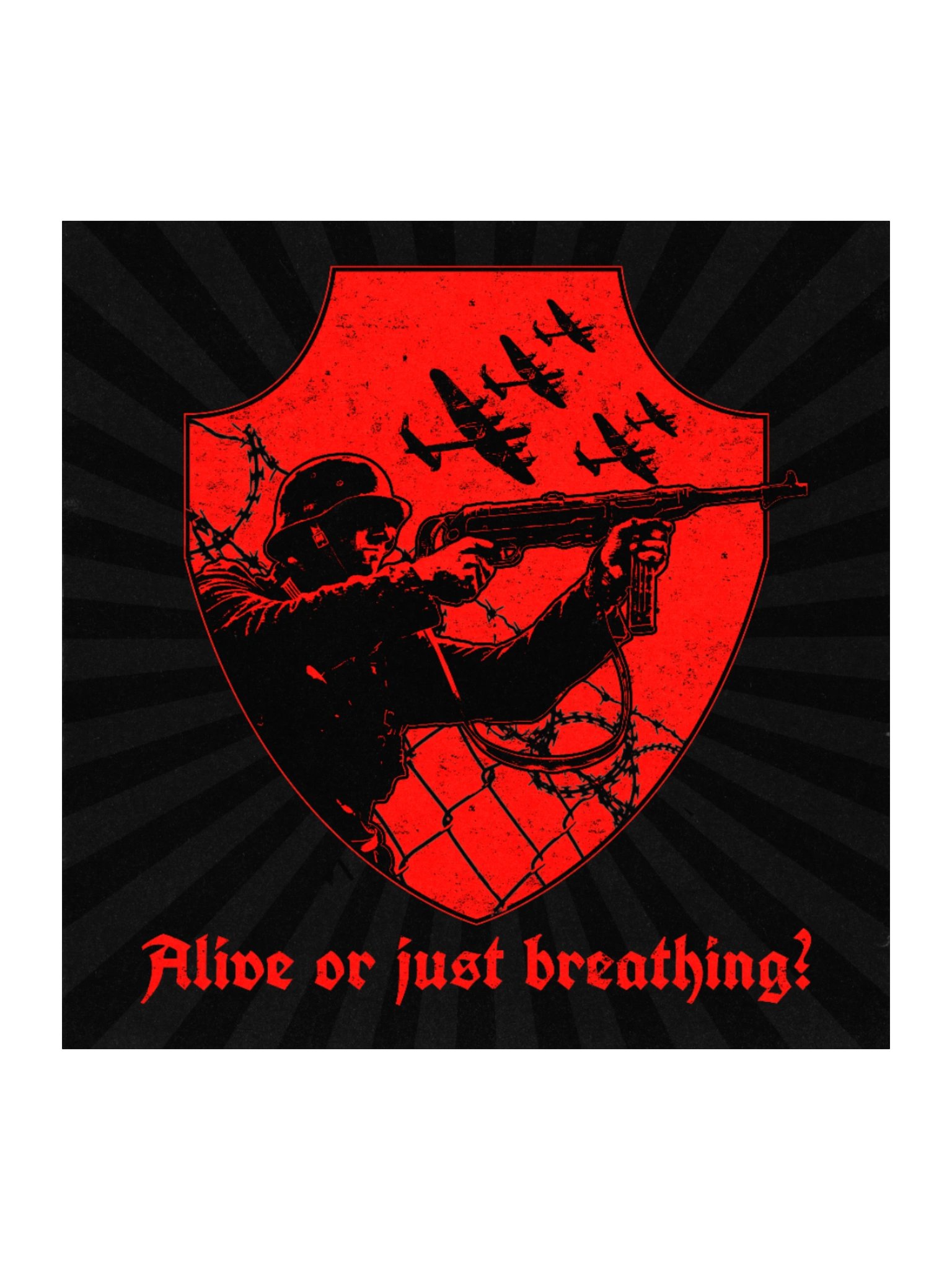 "DEAD OR ALIVE" STICKER RED product image (2)