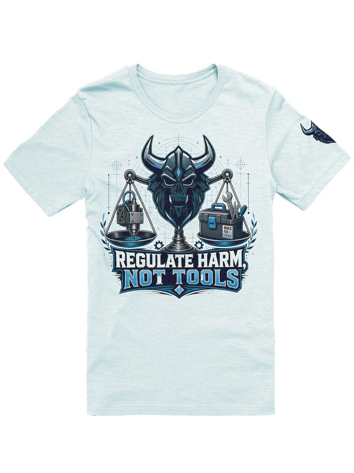 NOT TOOLS — Horned Skull Tech Tee product image (109)