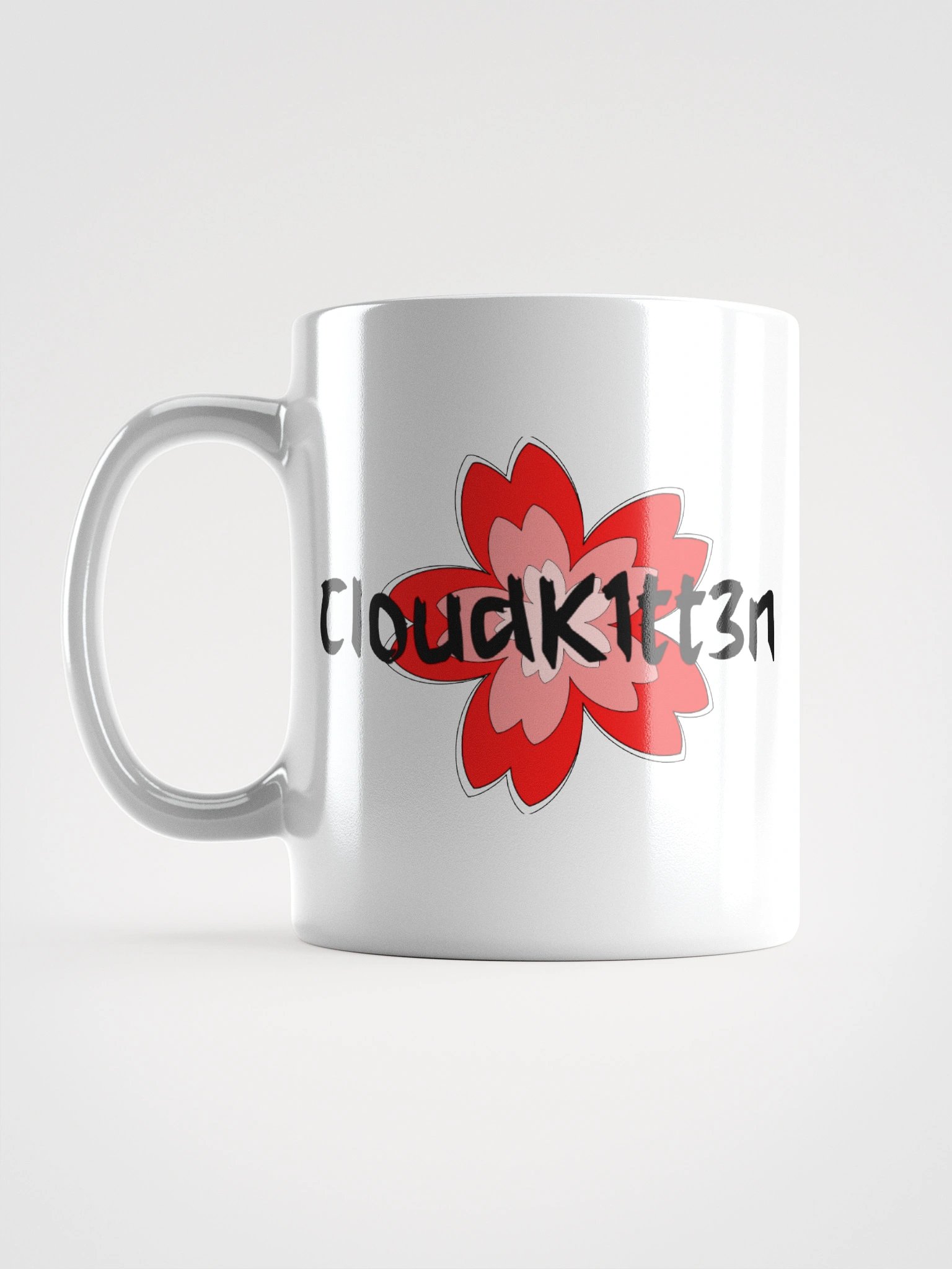 Japanese Brush Hand Heart Sakura Mug product image (2)