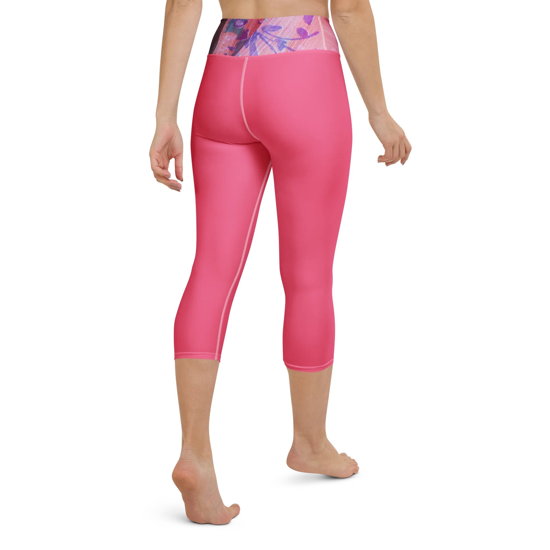 Paradise Breeze Brink Pink Yoga Capri Leggings product image (5)