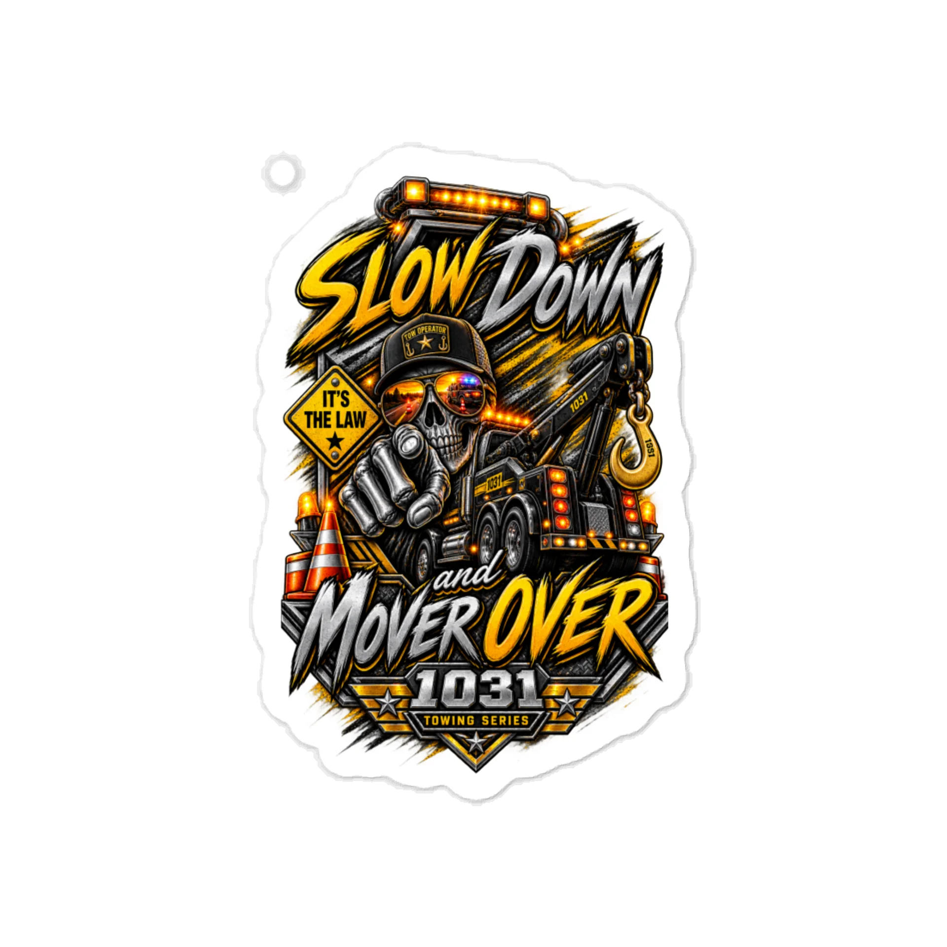 SLOW DOWN AND MOVE OVER STICKER product image (1)