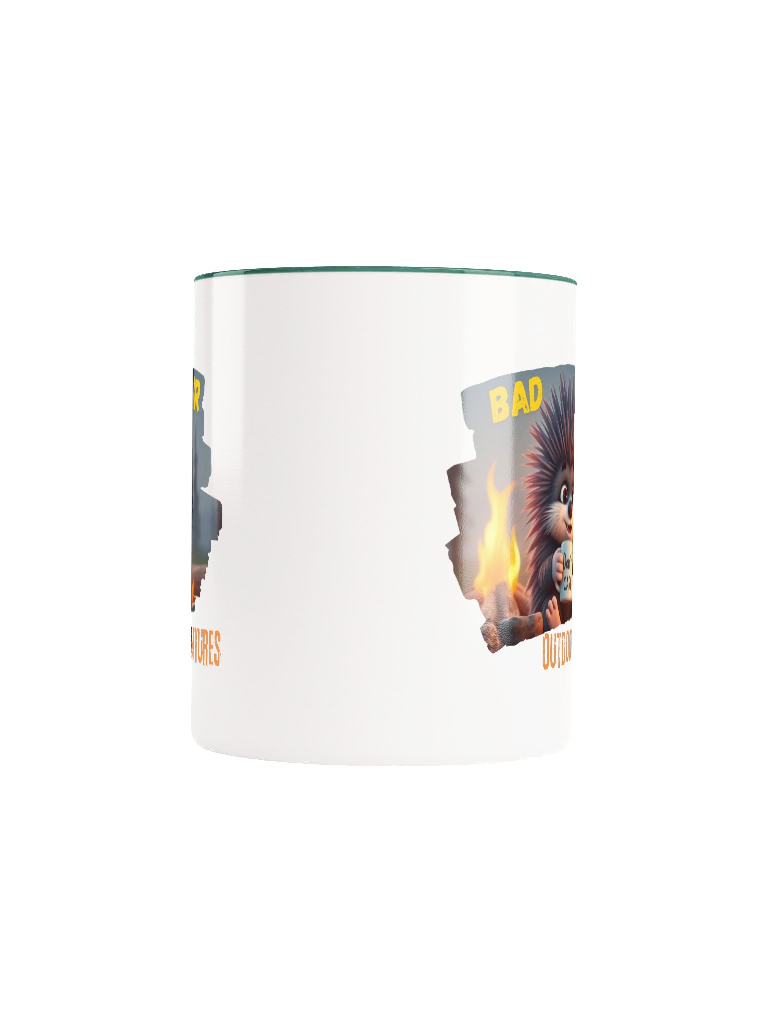 Bad Hair, Don’t Care” Porcupine Mug (with color inside) product image (56)