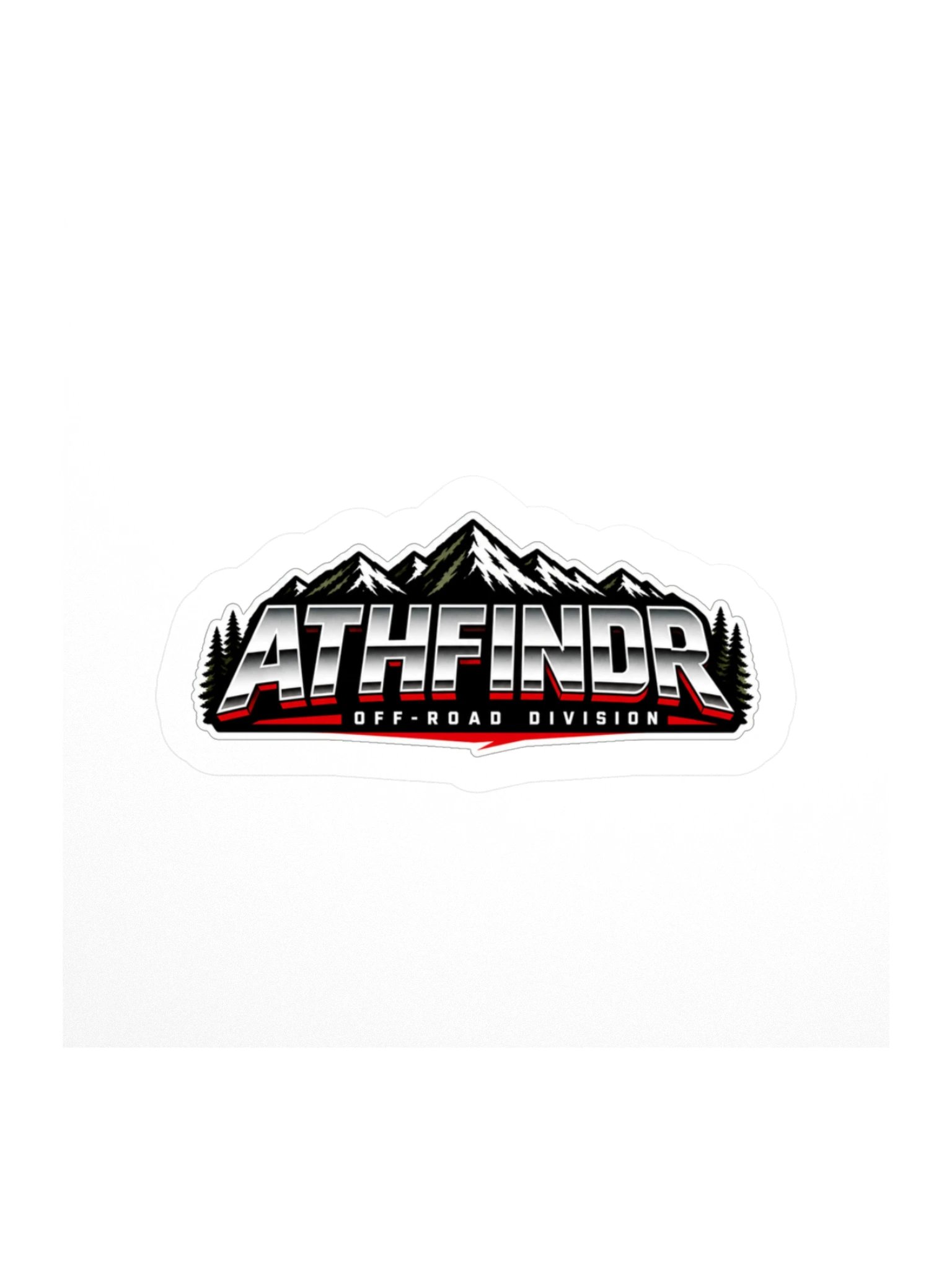 ATHFINDER Mountain Wordmark Sticker product image (1)