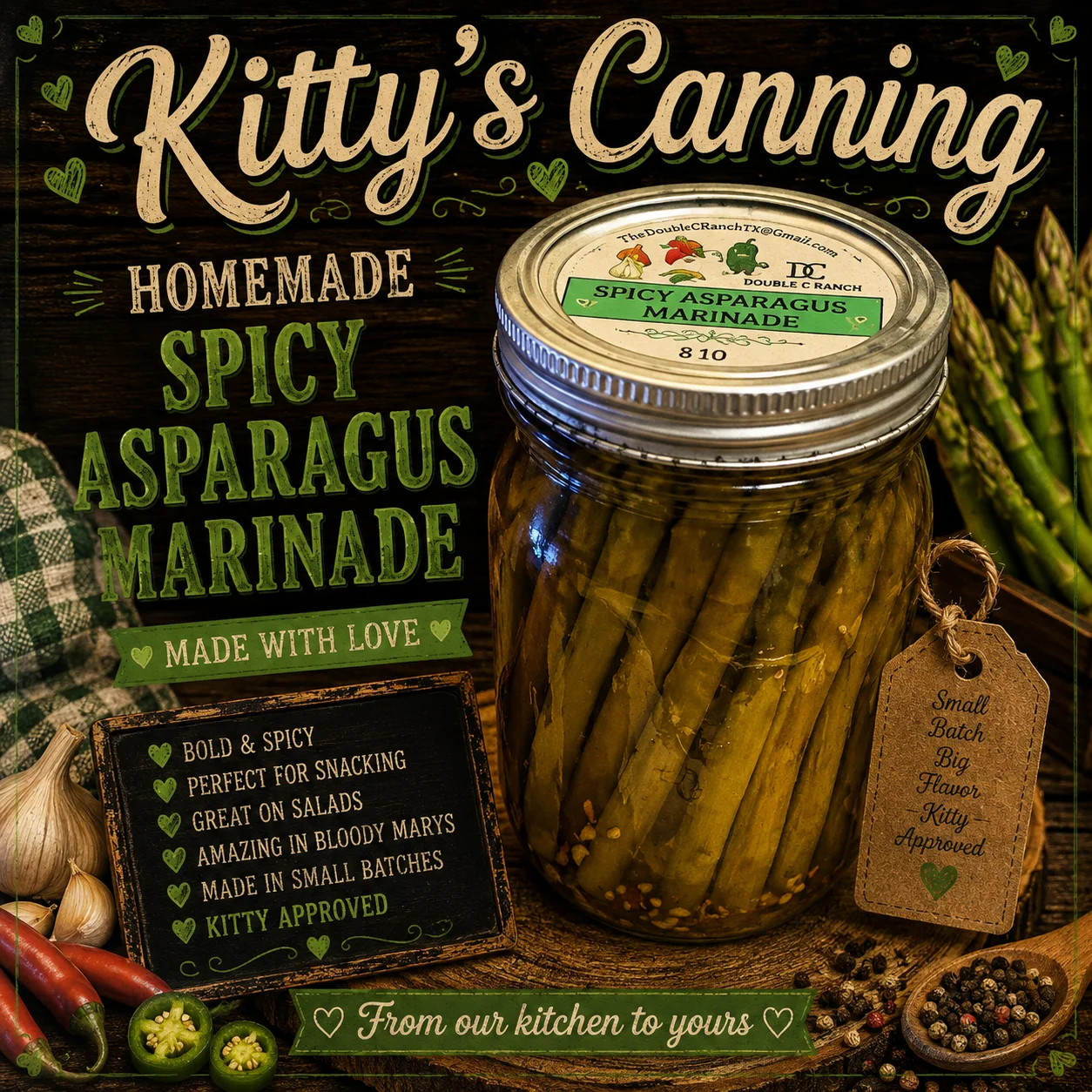 Organic Spicy Pickled Asparagus product image (1)