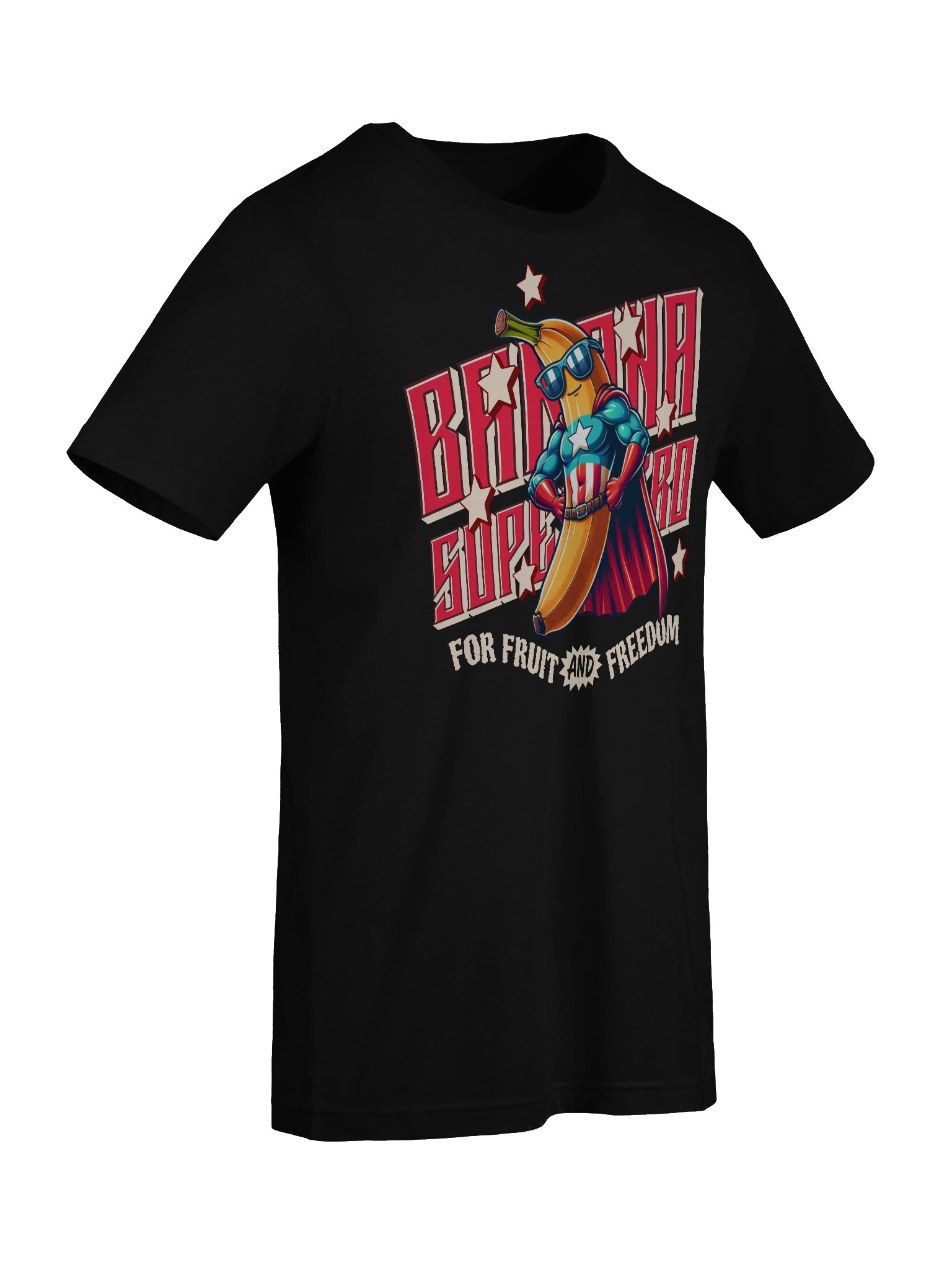 Fun and Quirky Banana Superhero T-Shirt for Cartoon Fashion product image (75)