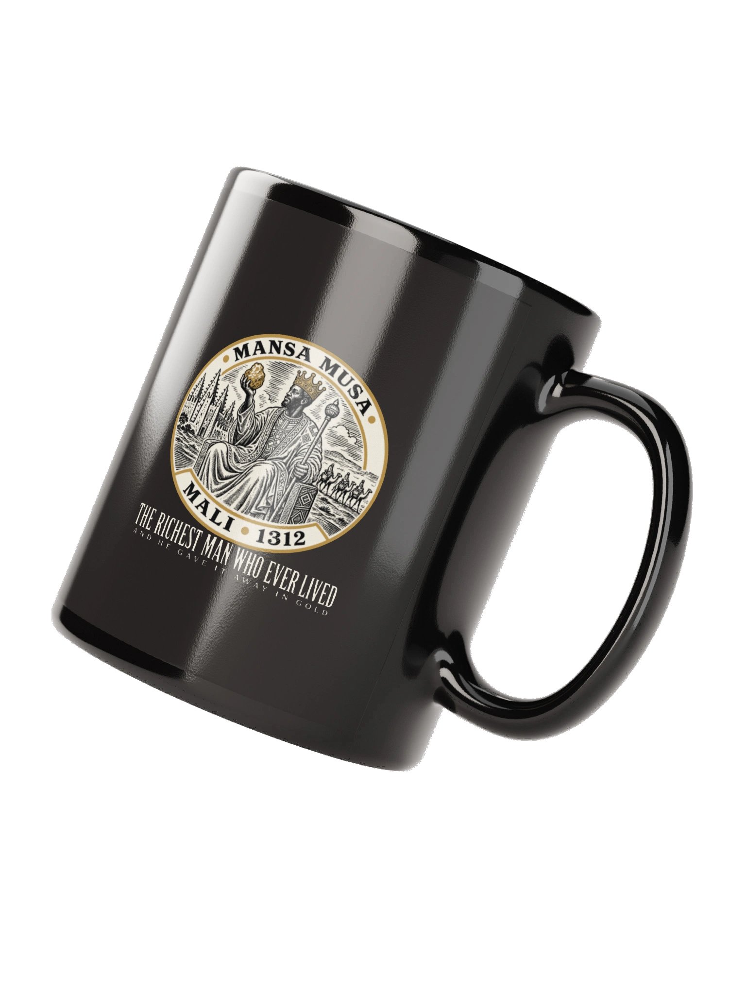 Mansa Musa Medallion Mug — Black product image (7)