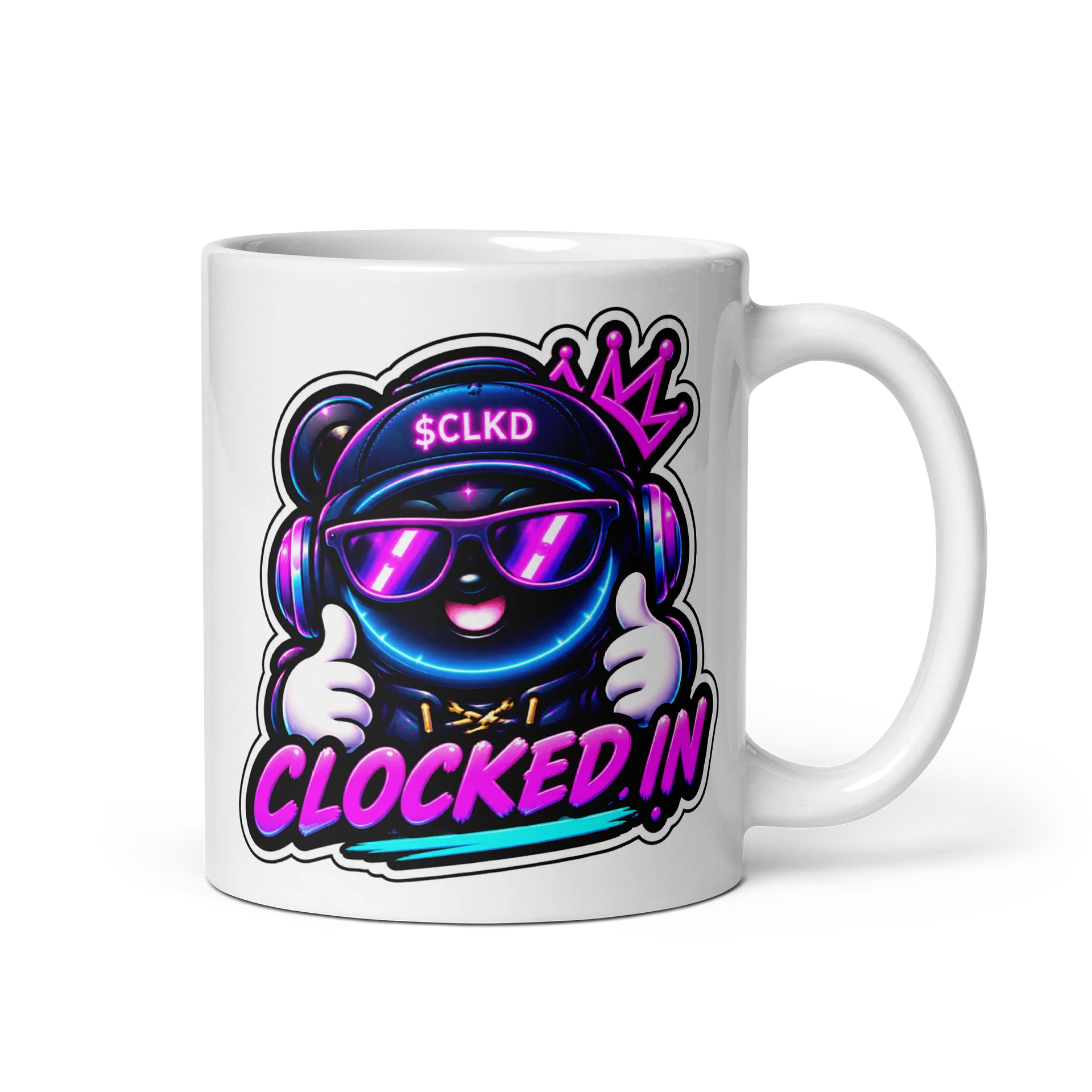 CLOCKED IN Ceramic Mug product image (1)