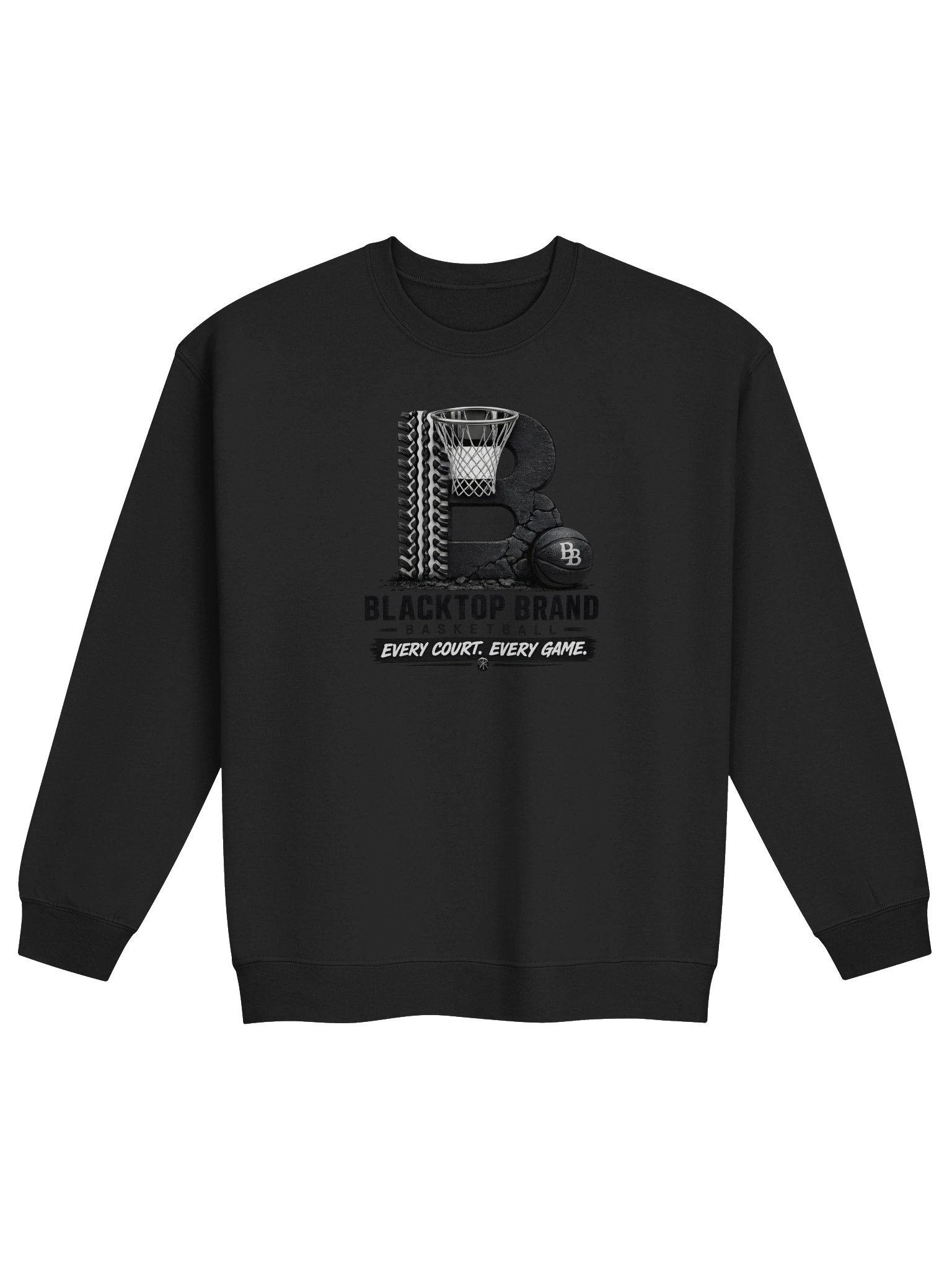 Blacktop Brand Basketball Crewneck product image (1)