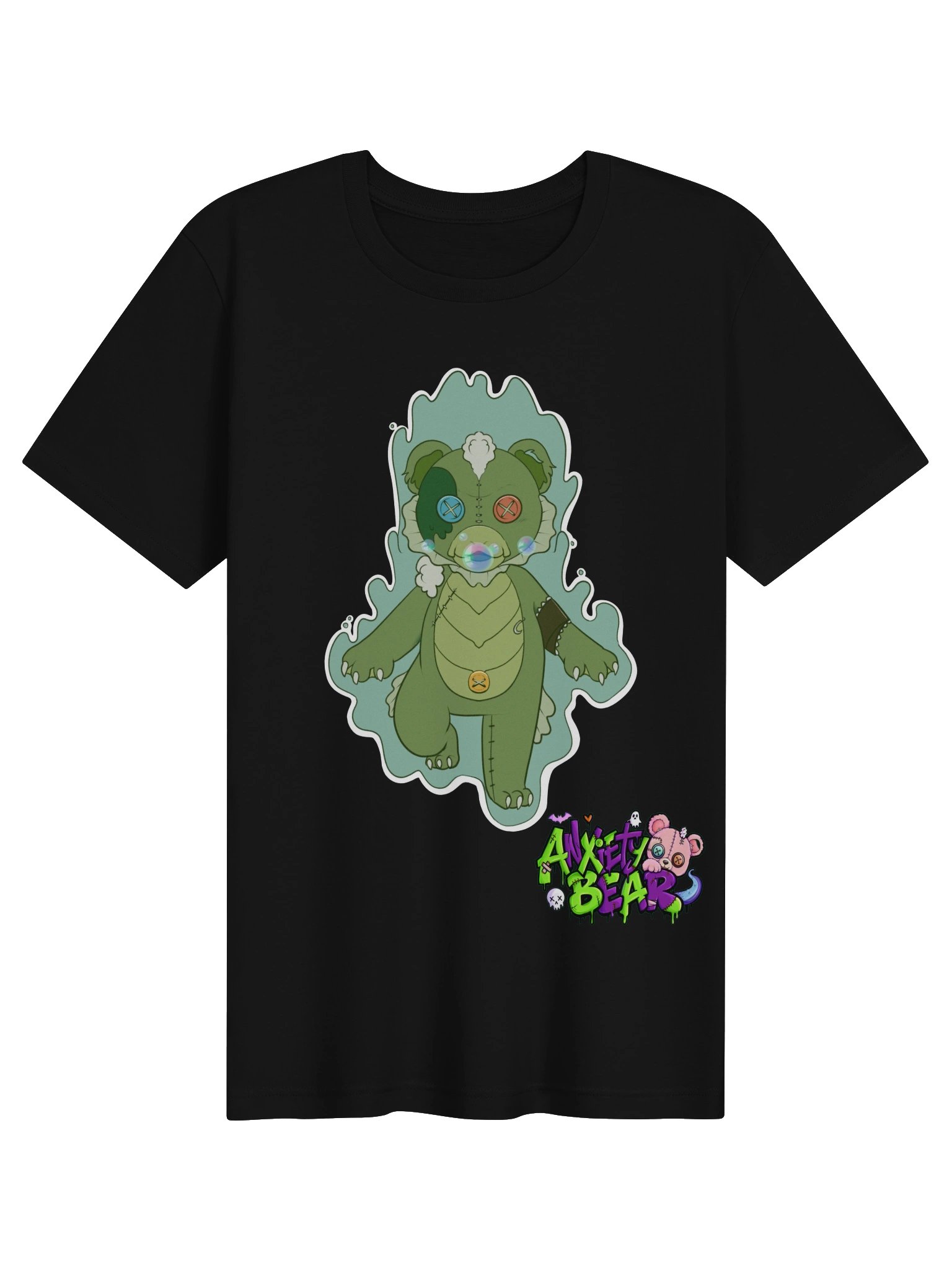 Anxiety Bear Scare Bear Tshirt: Swamp Bear product image (1)