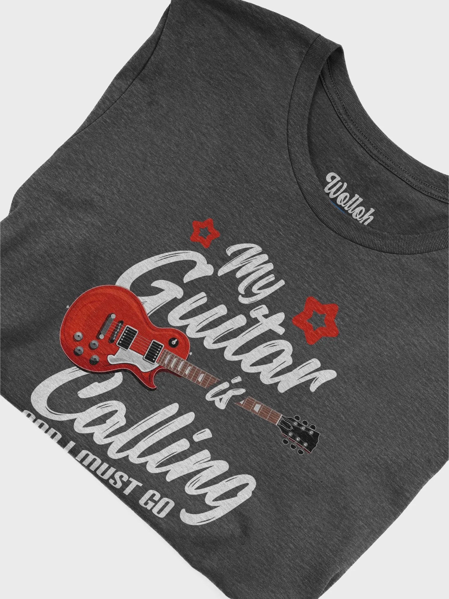 My Guitar Is Calling and I Must Go – Funny & Stylish Guitar Shirt for Musicians product image (6)