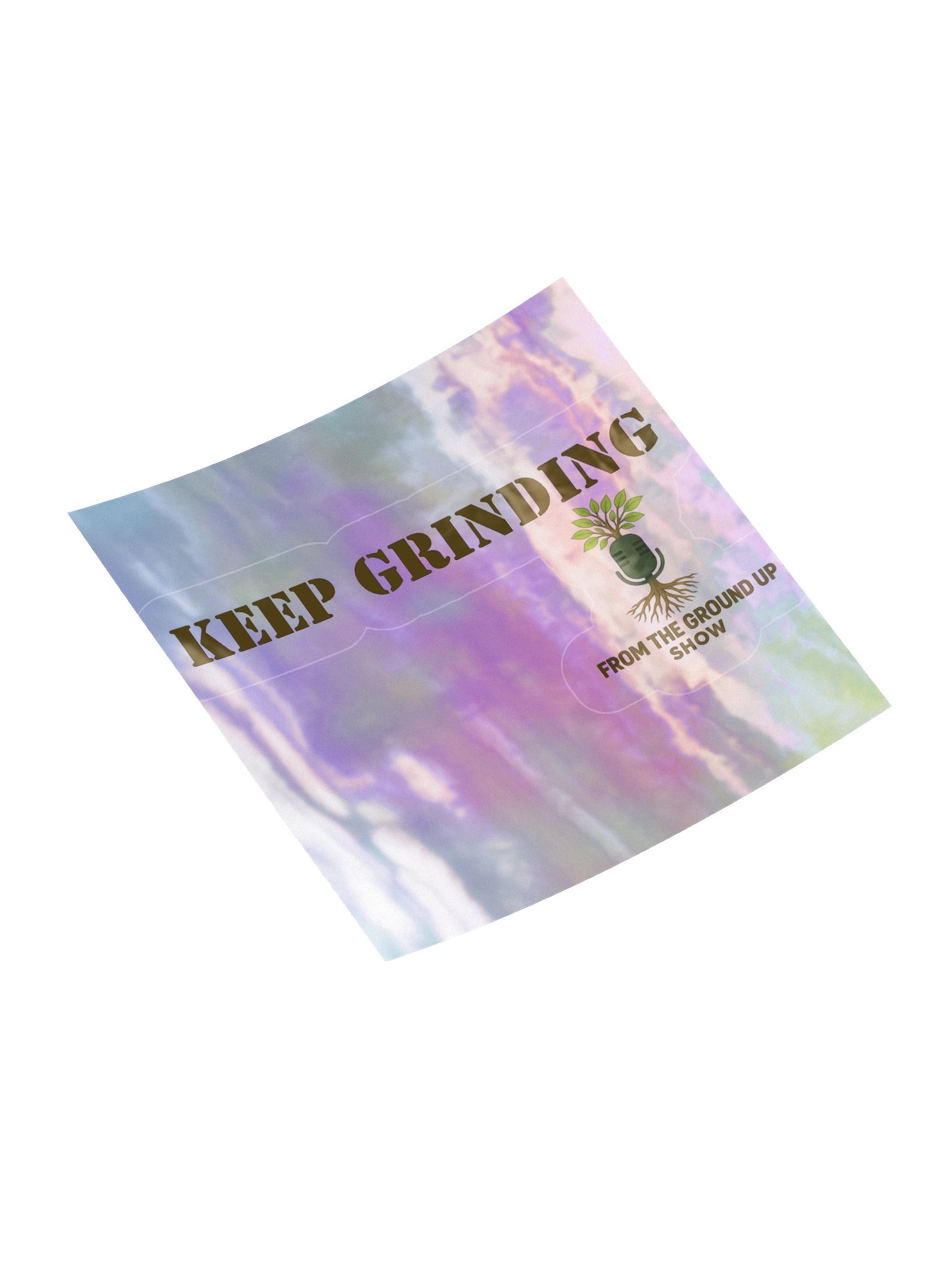 Keep Grinding log Holographic Sticker Sheet product image (10)