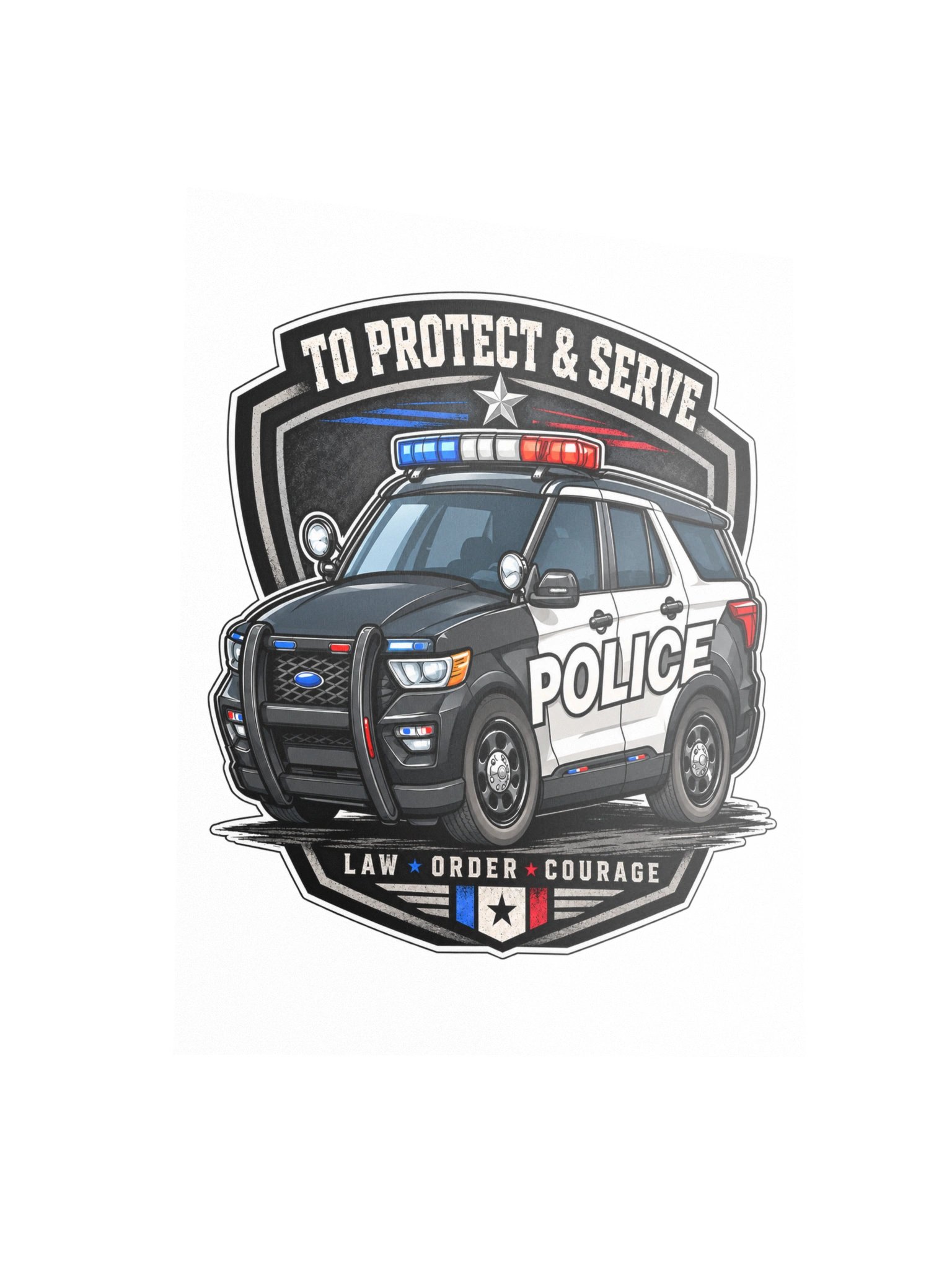To Protect & Serve – Law Enforcement Tribute Poster product image (5)
