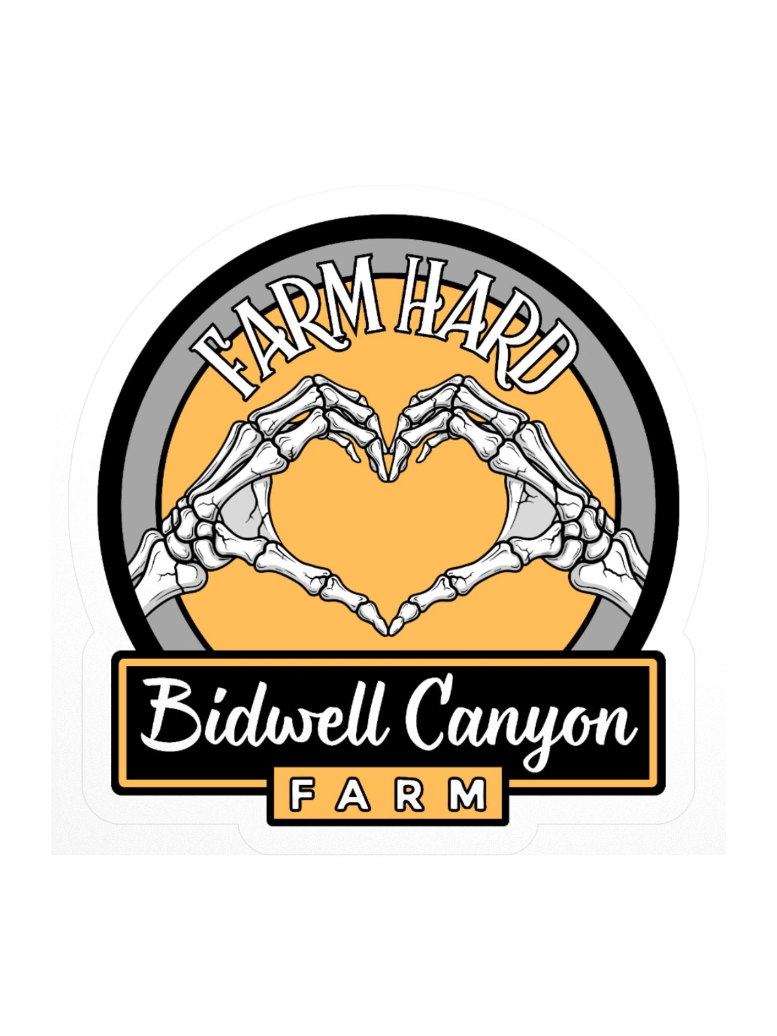 BCF Farm Hard Bones Sticker Yellow product image (1)