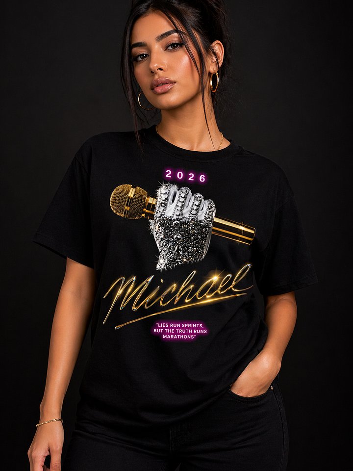 Michael Jackson 2026 Movie Legacy T-Shirt | "Truth Runs Marathons" Quote Tee | King of Pop Apparel product image (1)