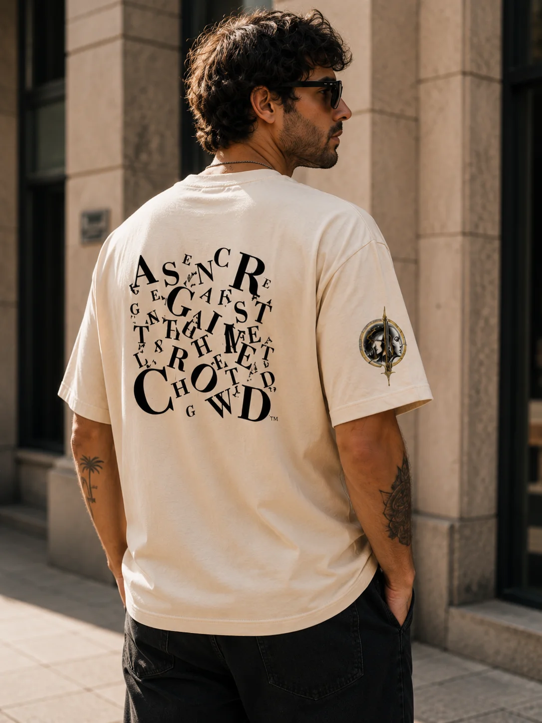 A Single Cry Against the Crowd™ — Signature Natural Statement T-Shirt product image (3)