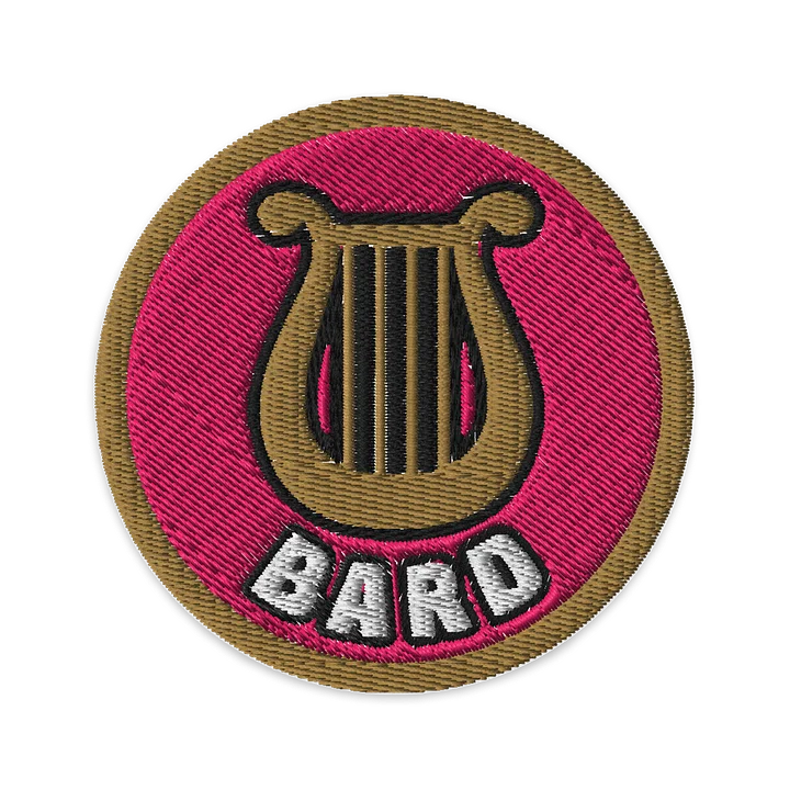 Battle Baubles Bard Class Embroidered Patch product image (1)