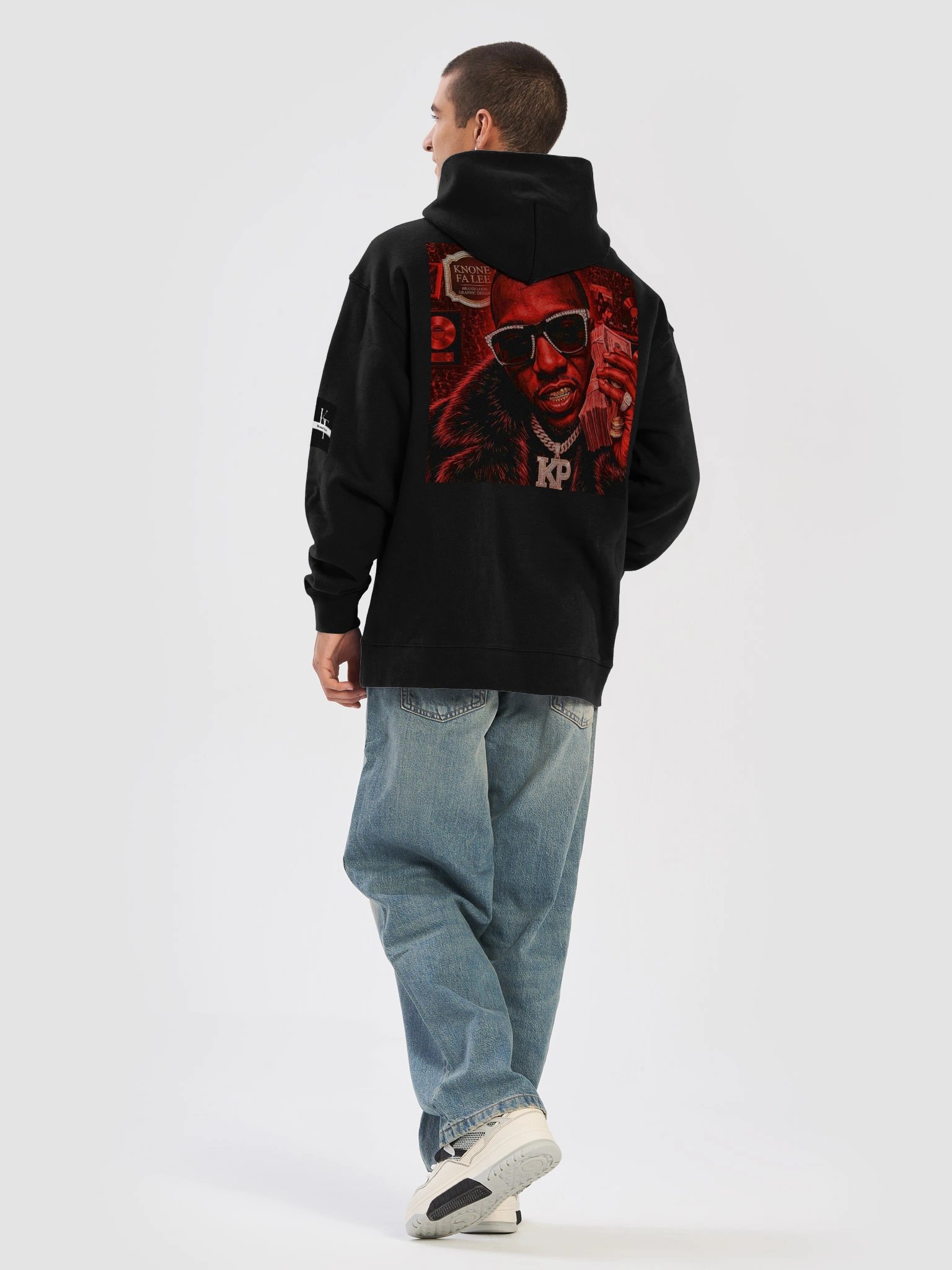 Knone fa lee Serif Logo Oversized Hoodie product image (2)