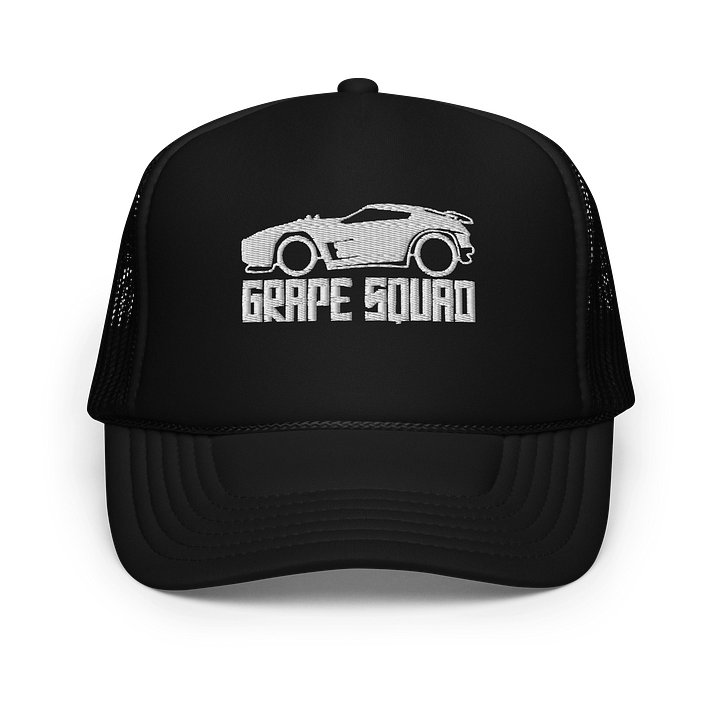 Grape Squad Dominus Embroidered Trucker Hat v1 product image (1)