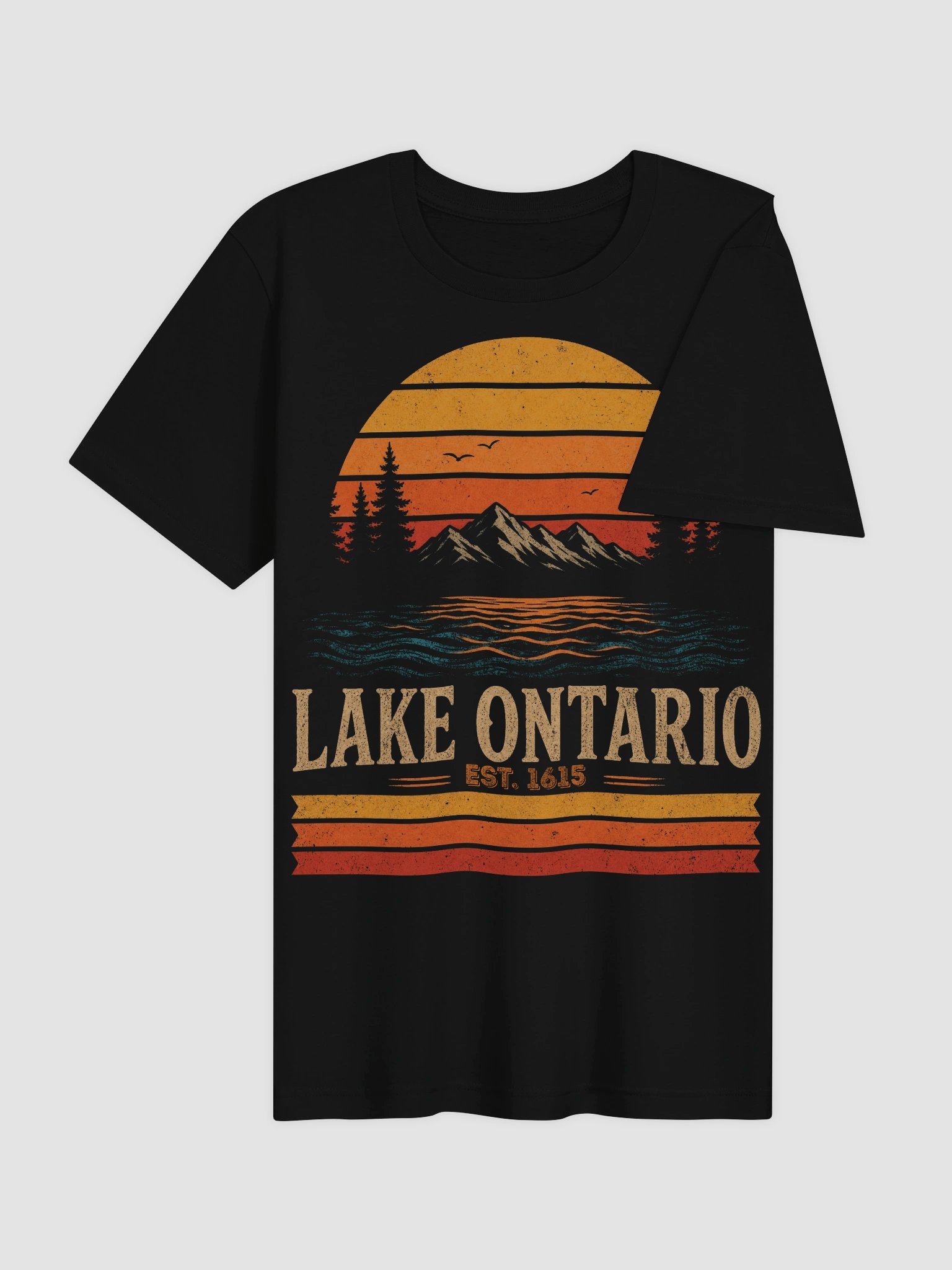 Lake Ontario Map Canada Vintage Lake Ontario Est 1615 Men Women product image (35)