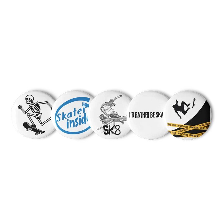 Skater Pin Button Set product image (1)