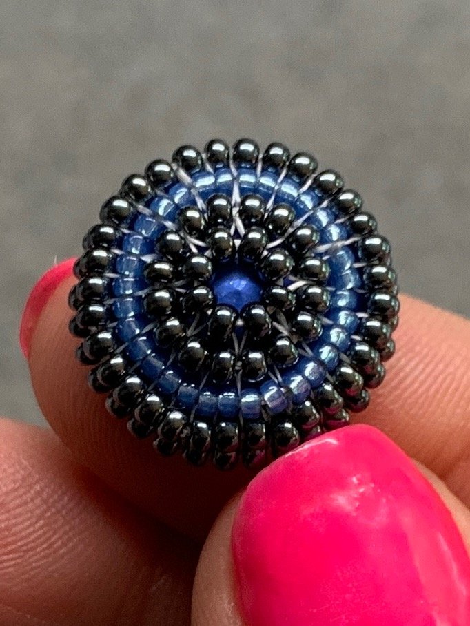 Beading Pattern - 14mm Rivoli Square Stitch Bezel product image (2)