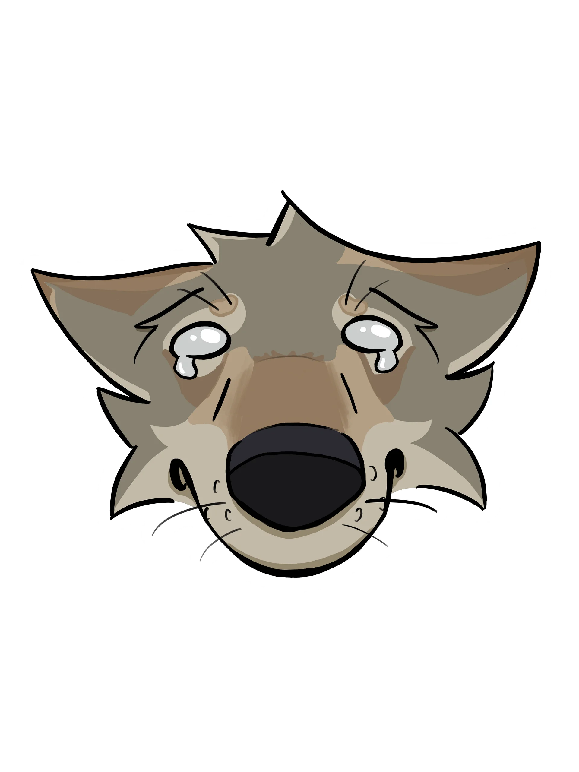 Sad Wolp Sticker product image (1)