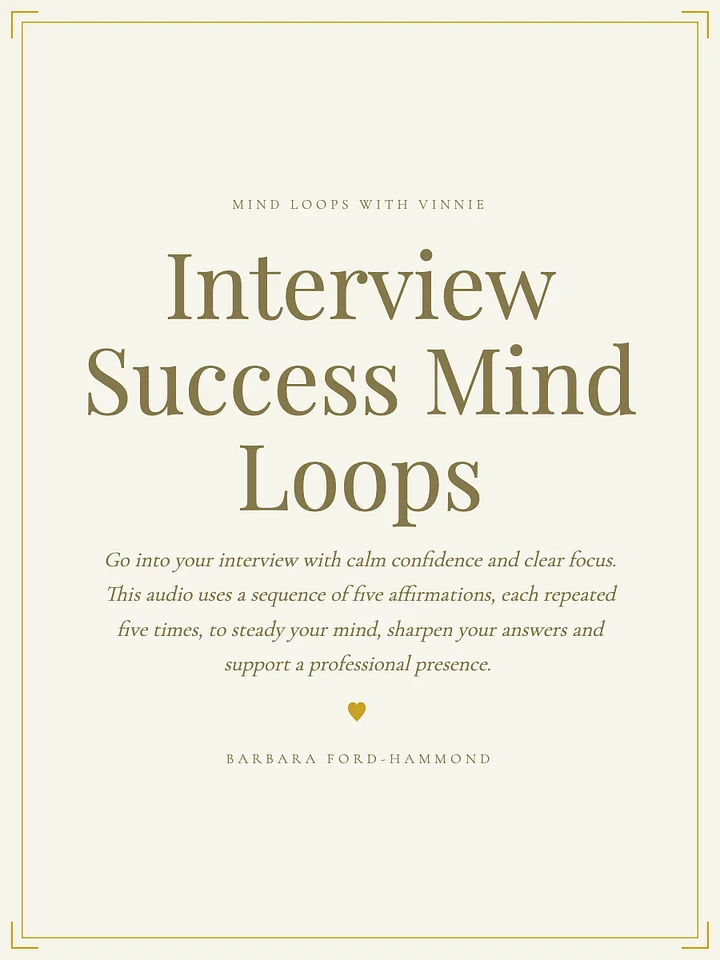 Interview Success Mind Loops product image (1)