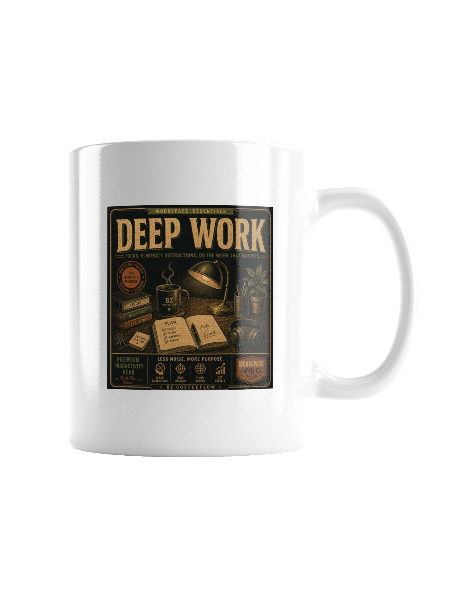 Deep Work – Focus & Productivity Metal Mug product image (9)