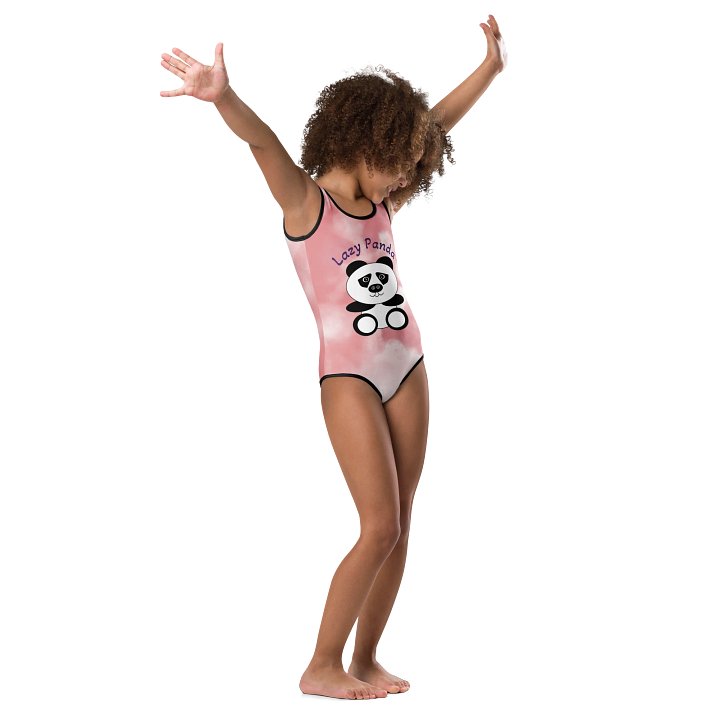 Cozy Clouds Lazy Panda Kids Swimsuit product image (1)