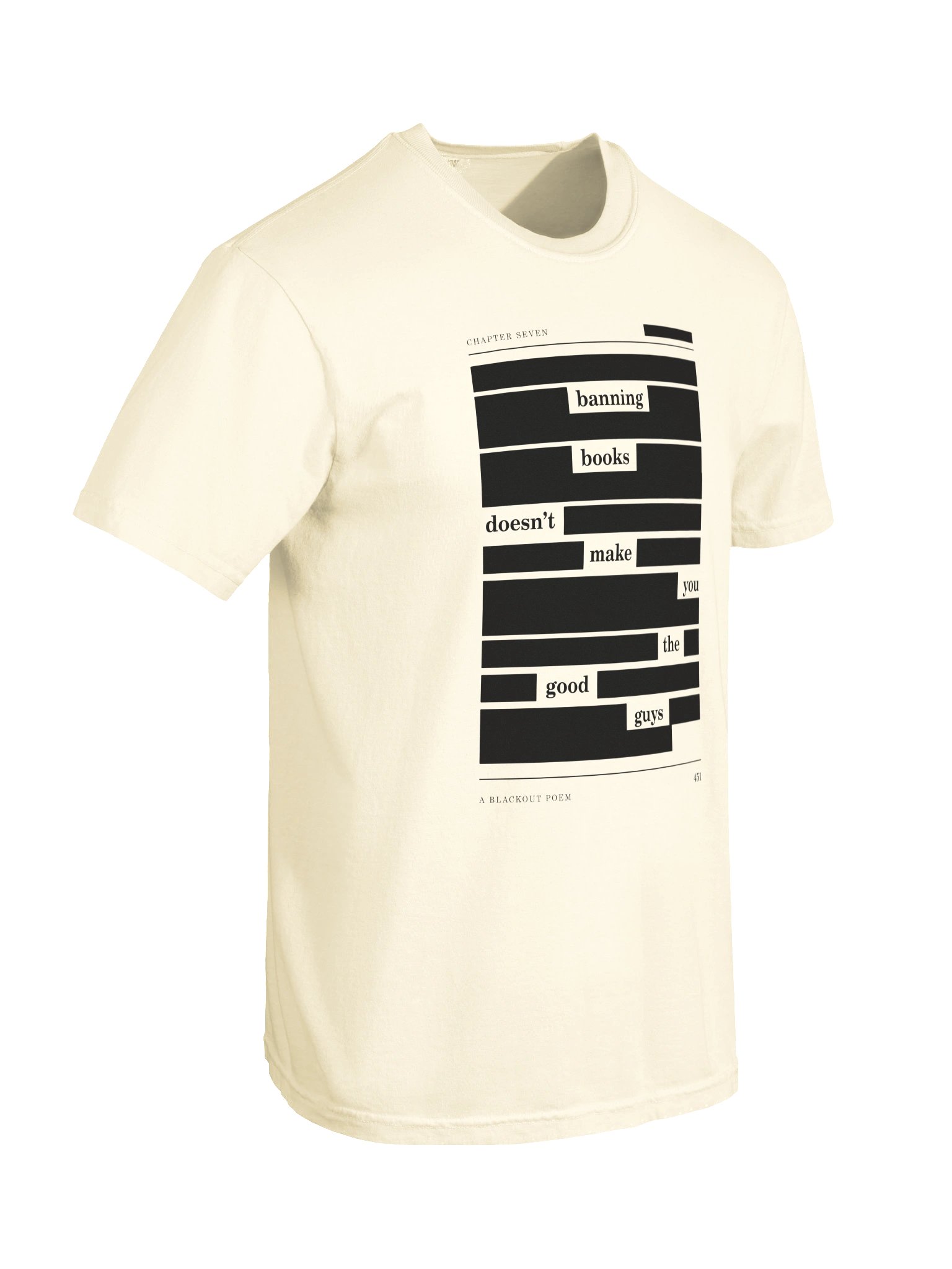 Banning Books — Blackout Poem Tee (Light) product image (10)