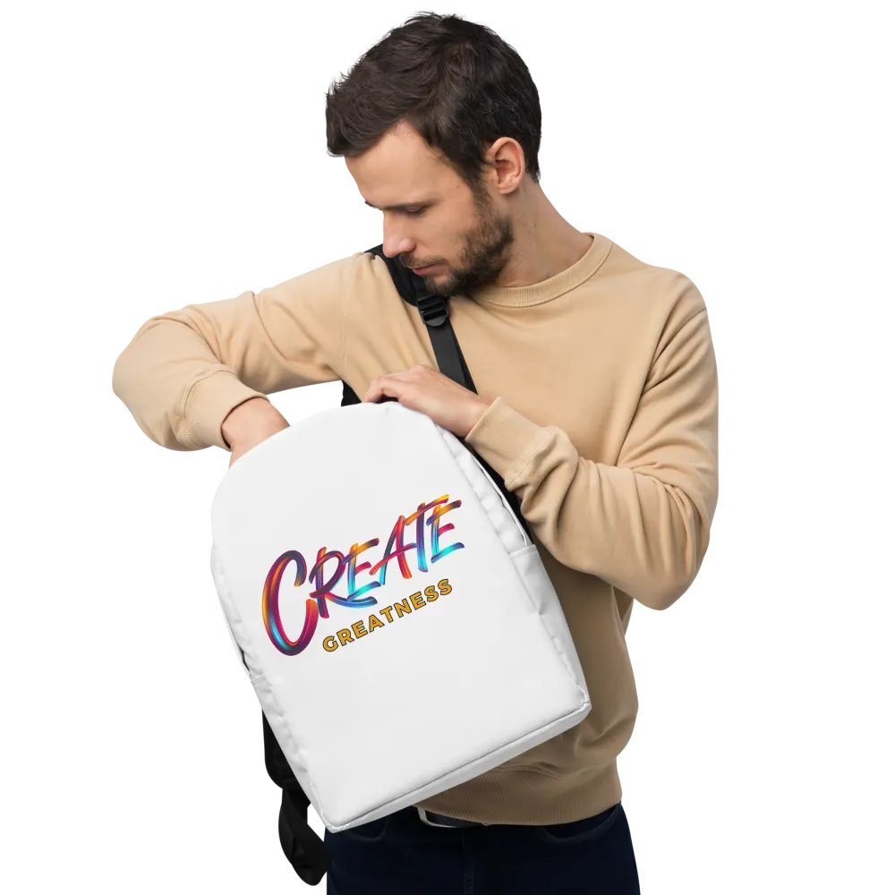 Create Greatness Large Print Backpack product image (1)