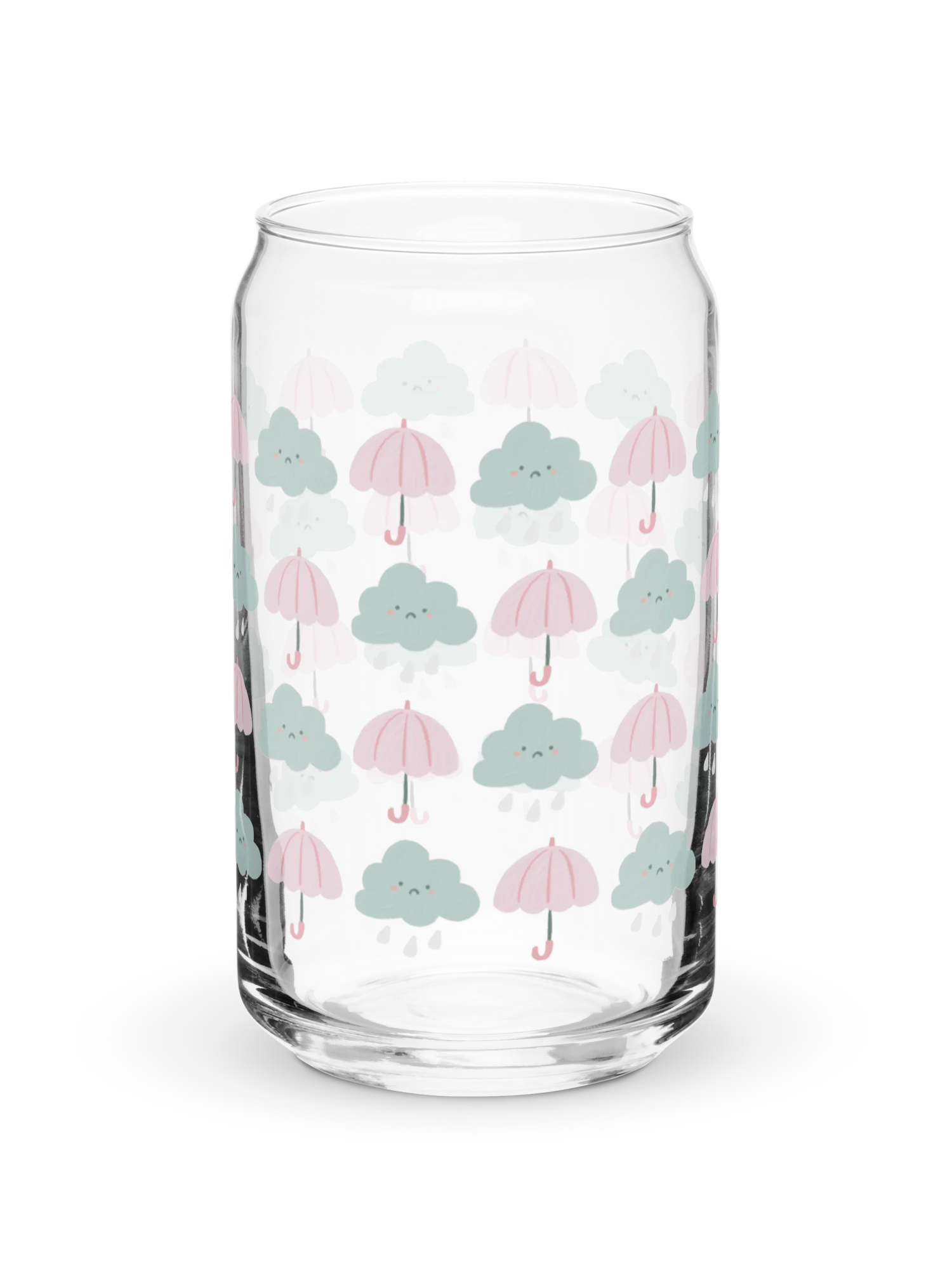 Rainy Day in Pink Glass Tumbler product image (6)