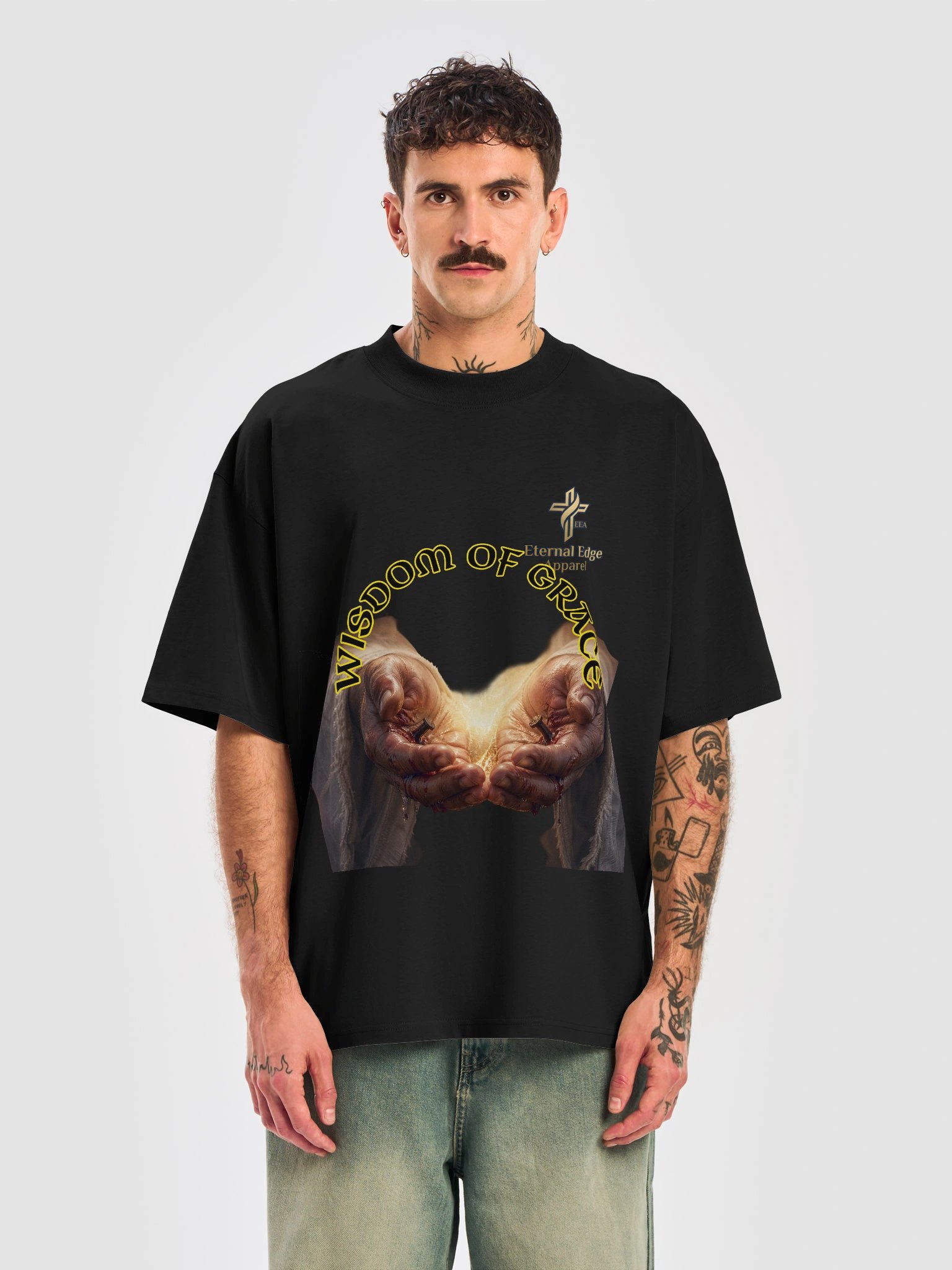 Wisdom of Grace Jesus Christ Hands Wounded Tshirt short sleeve product image (24)