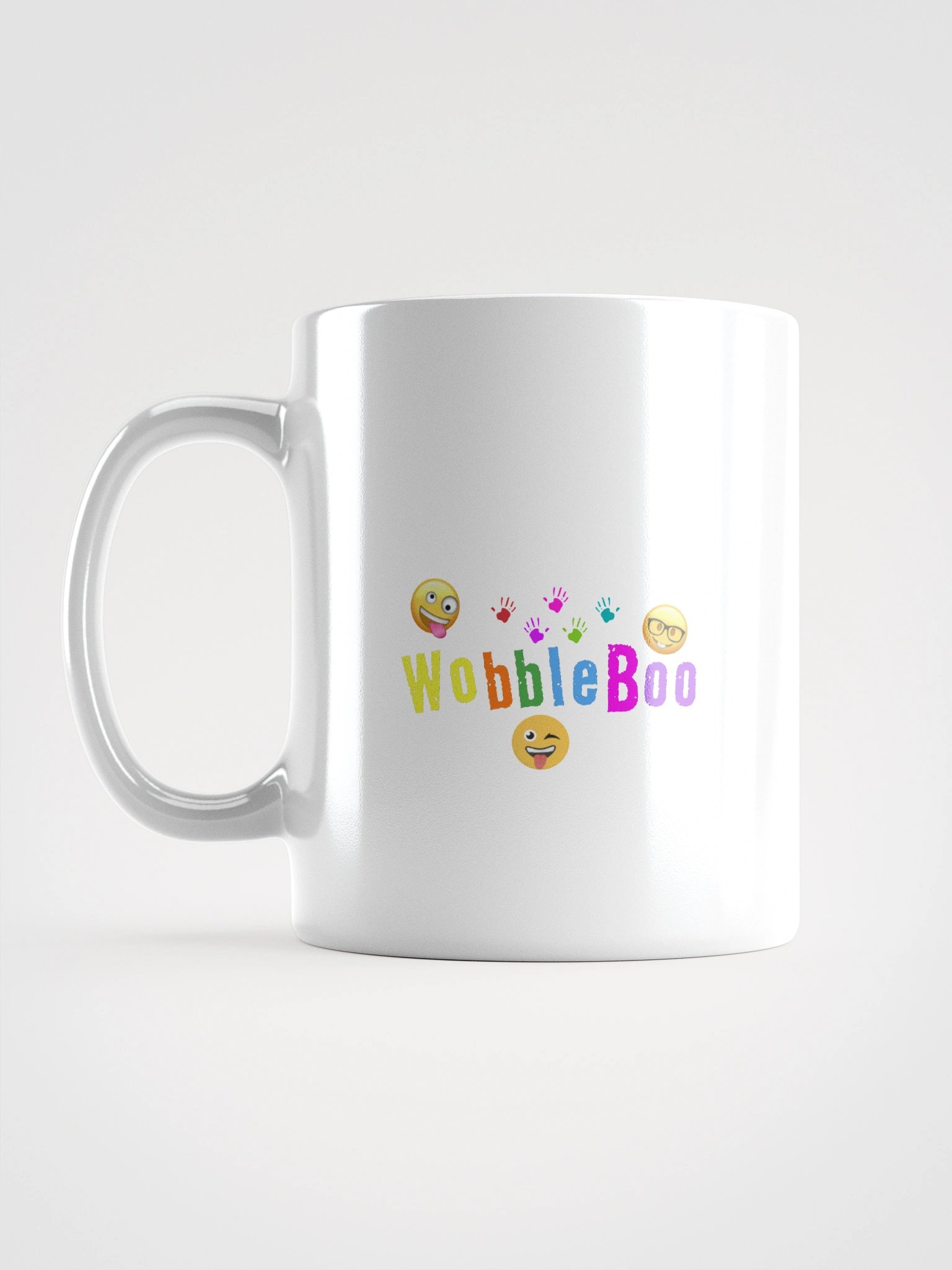 WobbleBoo White Glossy Mug product image (1)