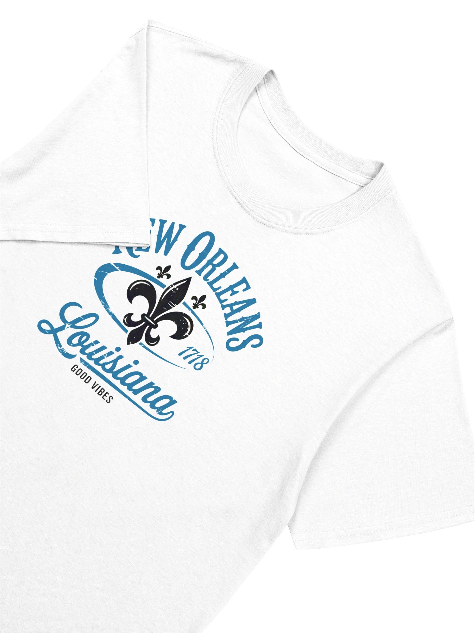 New Orleans Louisiana Fleur-de-Lis Vintage Crest – Retro Distressed NOLA Good Vibes Design product image (72)