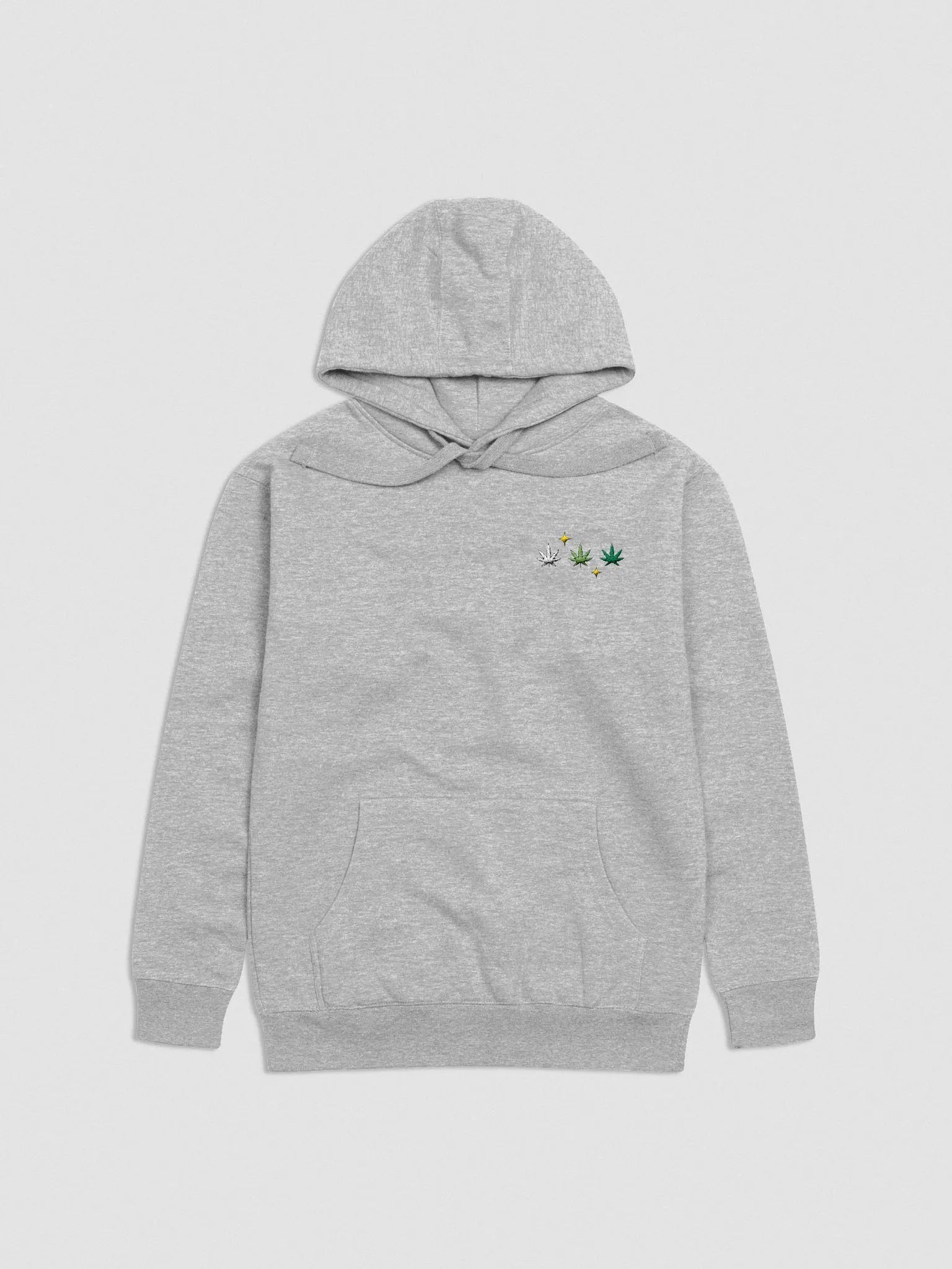 sparkle weed leaf embroidered hoodie product image (7)