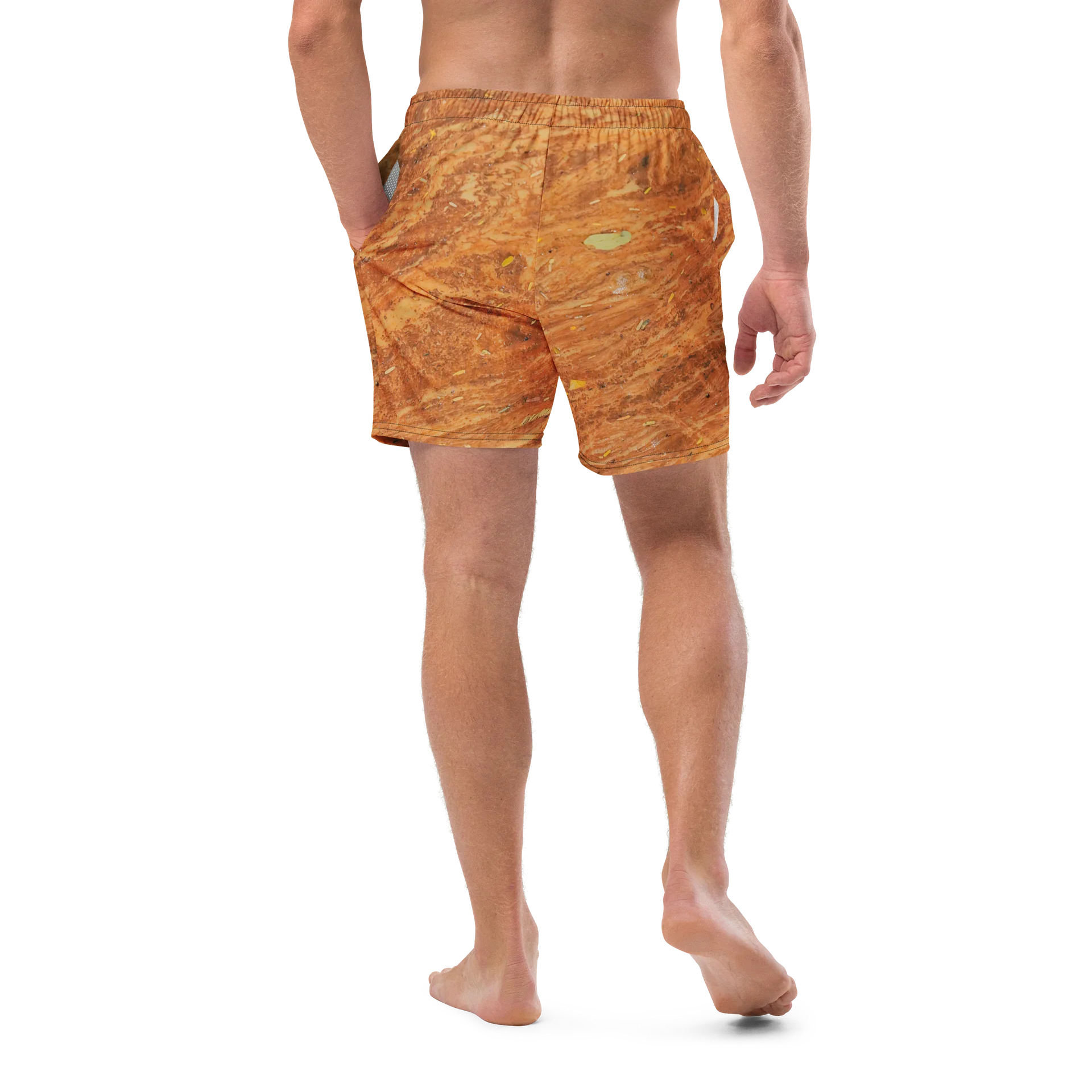 Terracotta Tea All-Over Print Swim Trunks | Quick-Dry Swim Shorts product image (10)