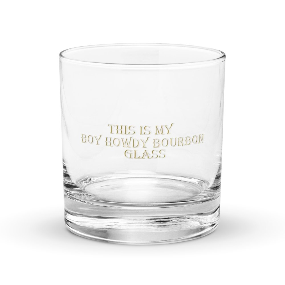 Boy Howdy Bourbon Rocks Glass product image (1)