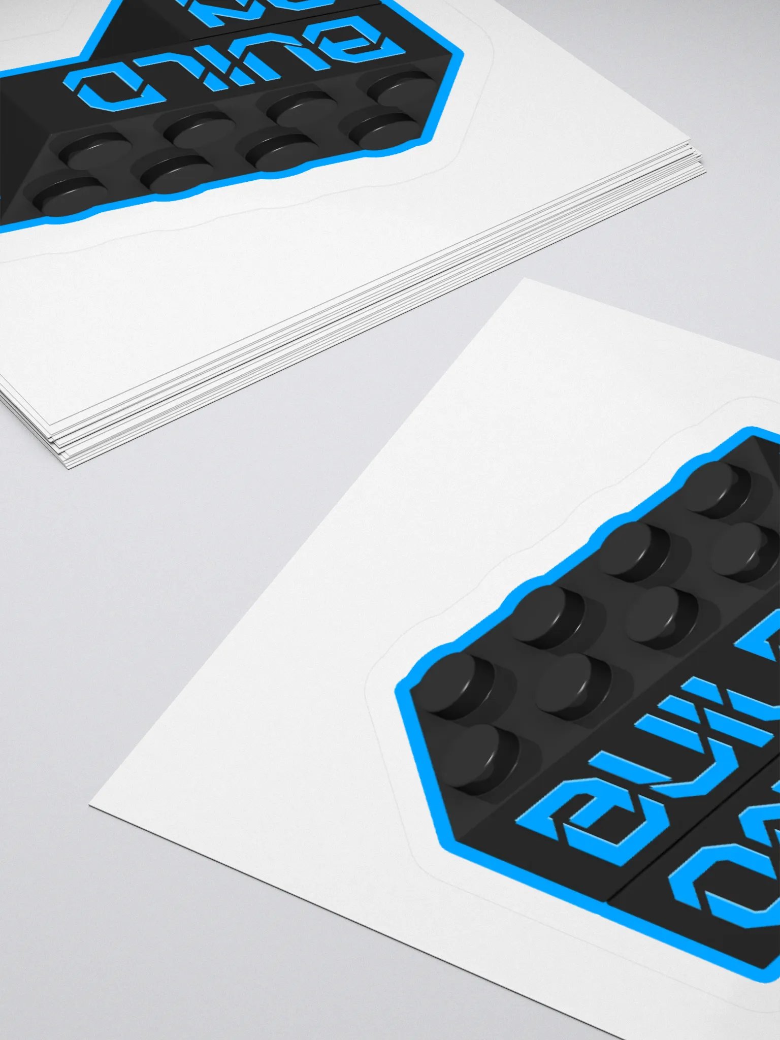 'Build On' Black & Blue Sticker product image (12)