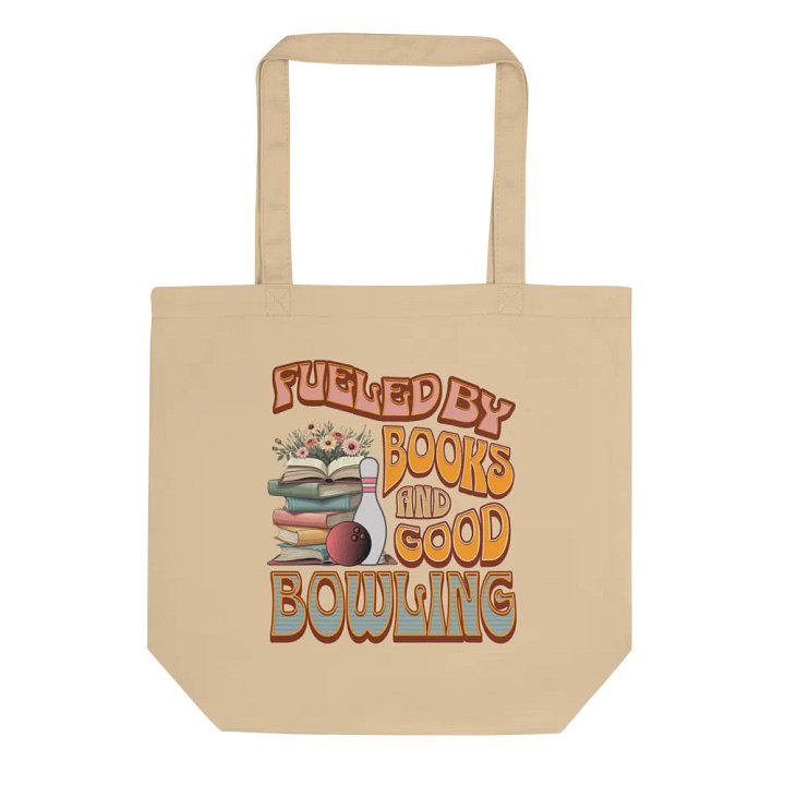 Fueled By Books And Good Bowling Eco Tote product image (1)