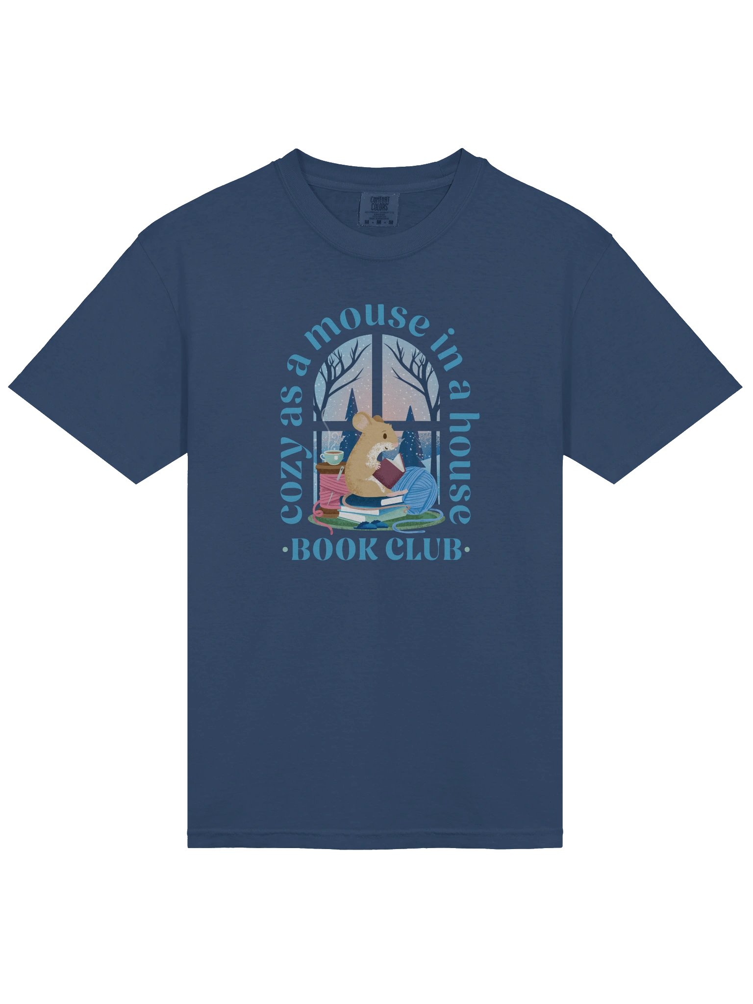 Cozy Mouse Book Club Heavyweight T-Shirt product image (28)