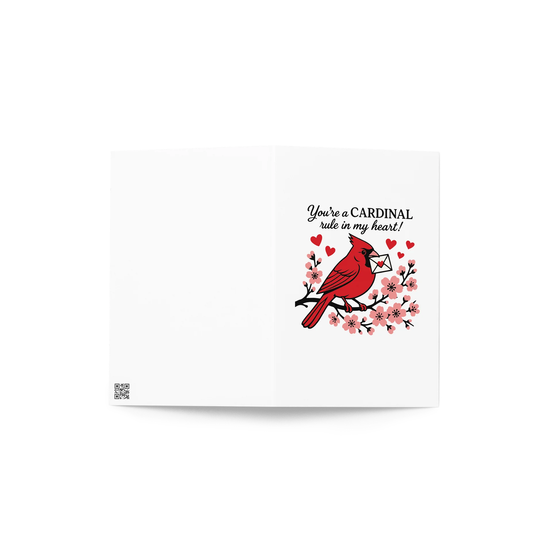 Cardinal Valentine's Day Card | You're a Cardinal Rule in My Heart | Funny Bird Pun Love Card product image (4)