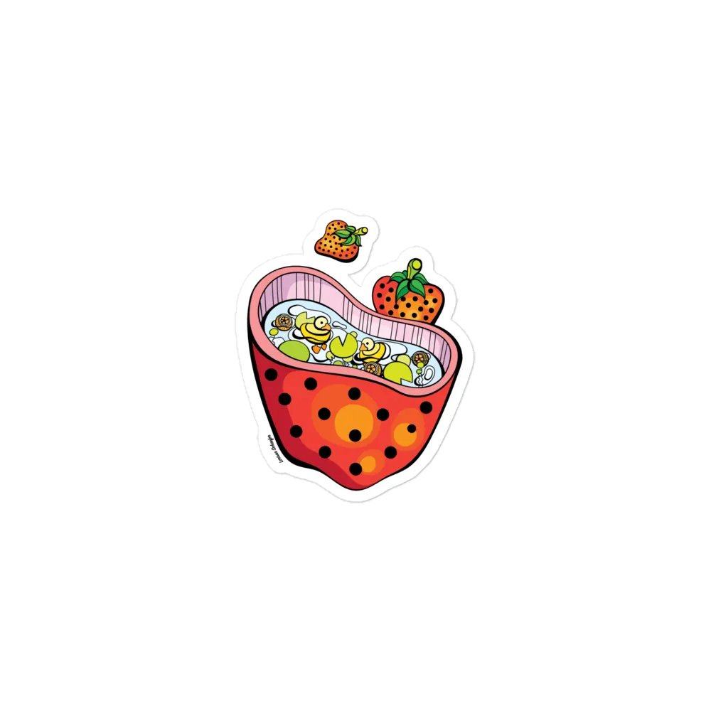 "Strawberry Duck Pond" Magnet product image (1)