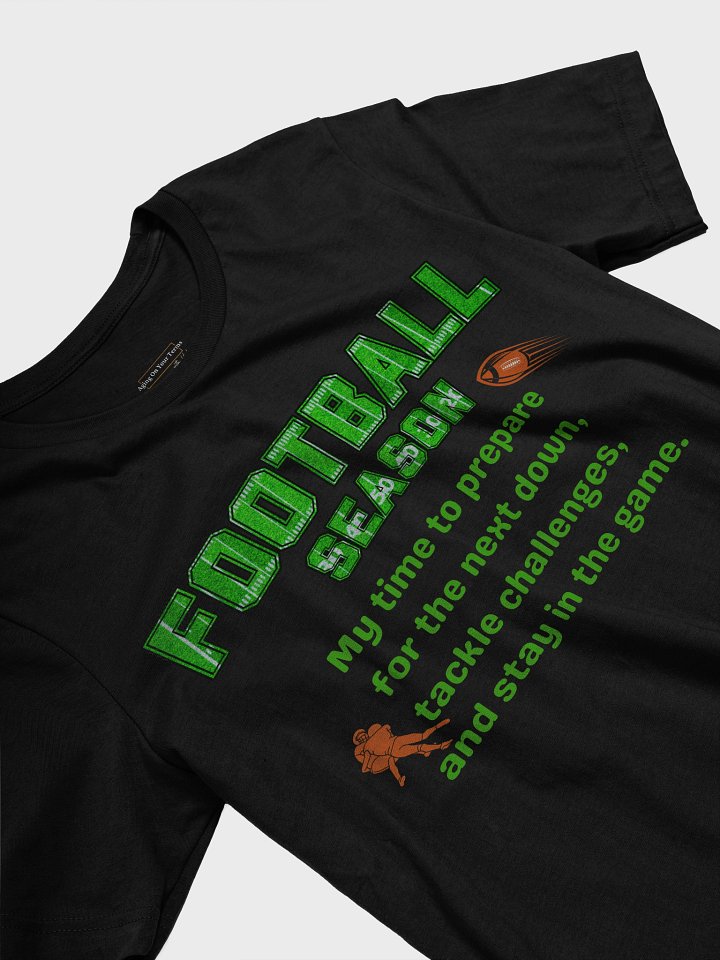 Football Season – Next Down Mindset Reflective T-Shirt (Black) product image (2)