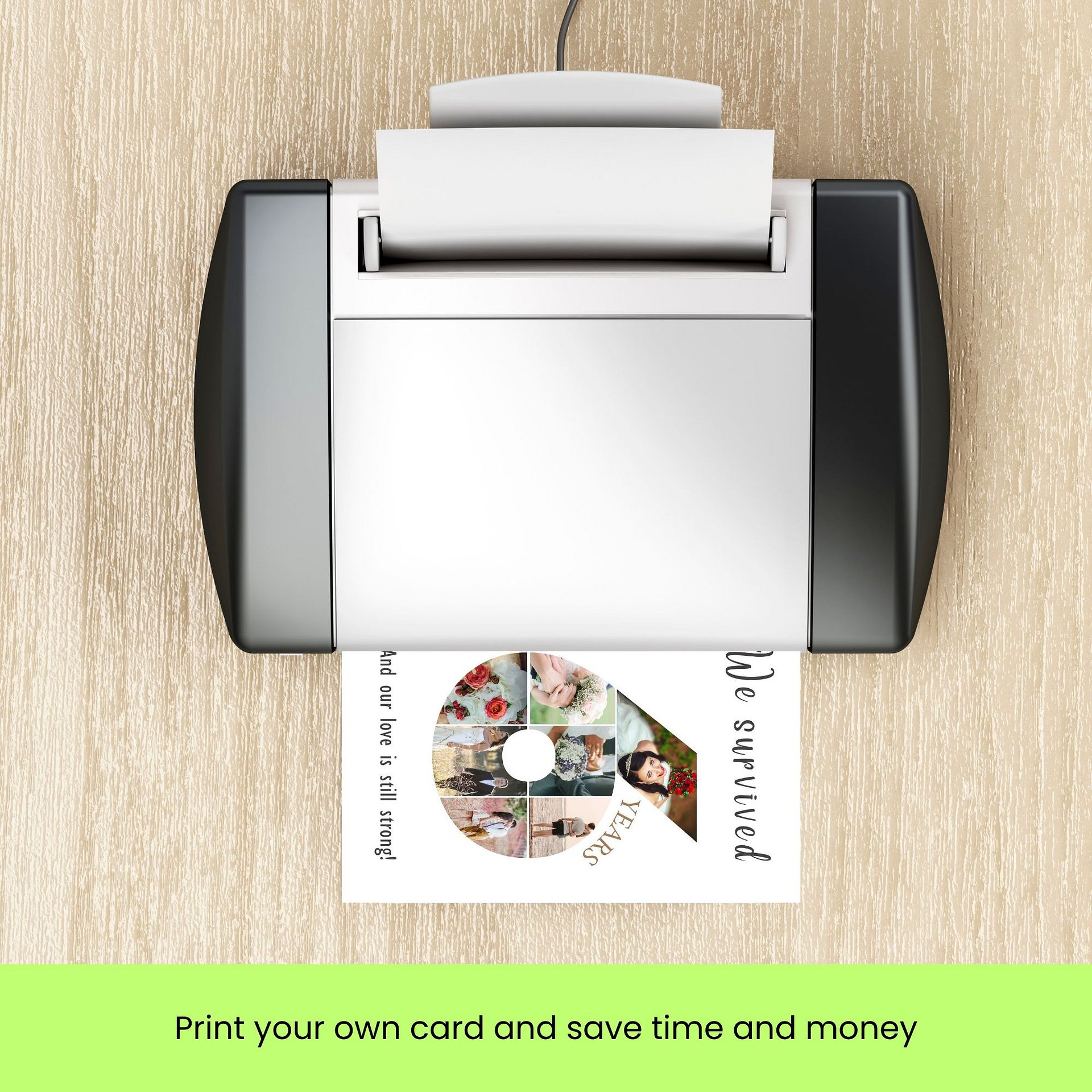 6 Year Anniversary Photo Card Editable Canva Template product image (9)