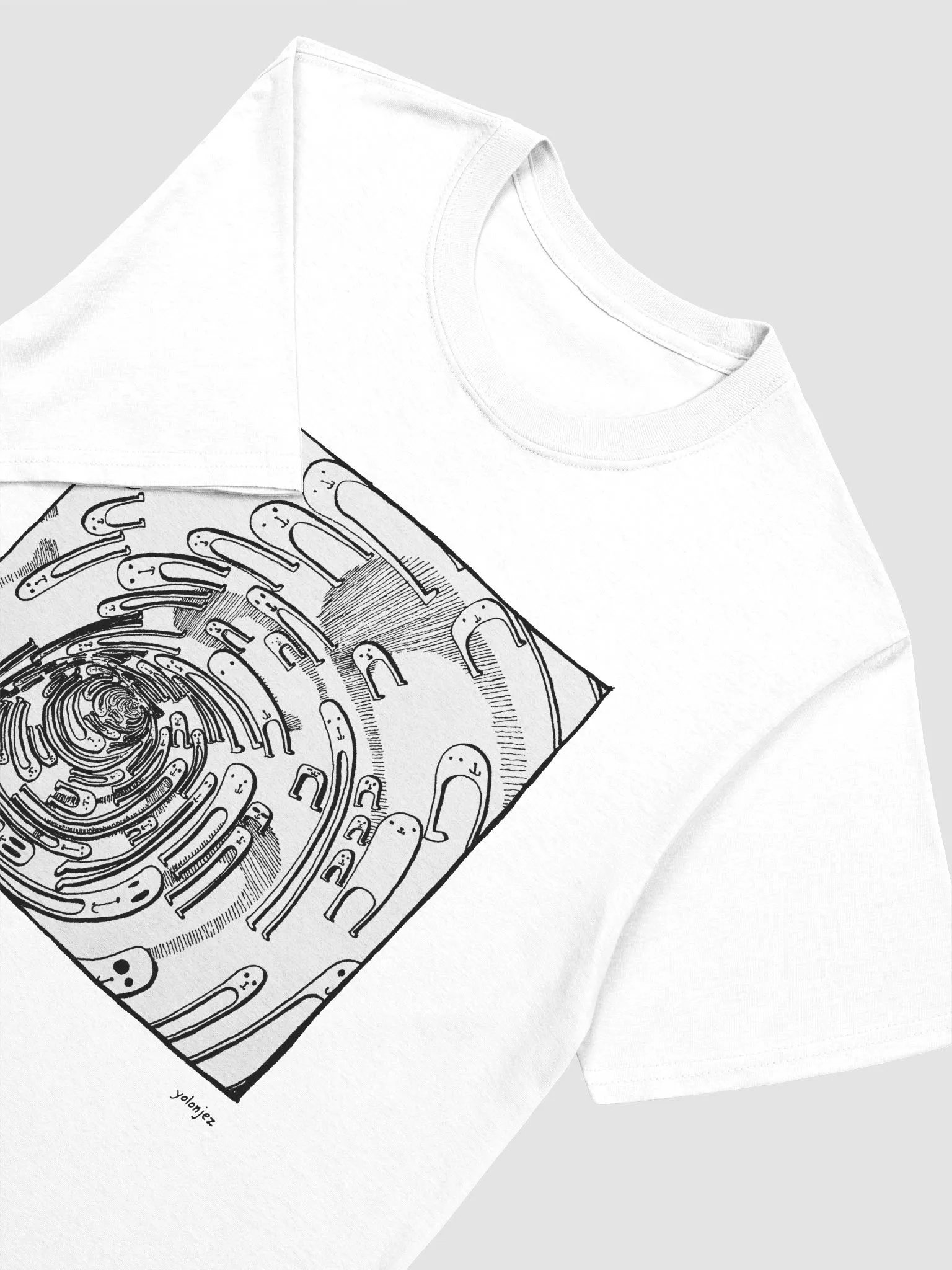 down the rabbit hole t-shirt product image (2)