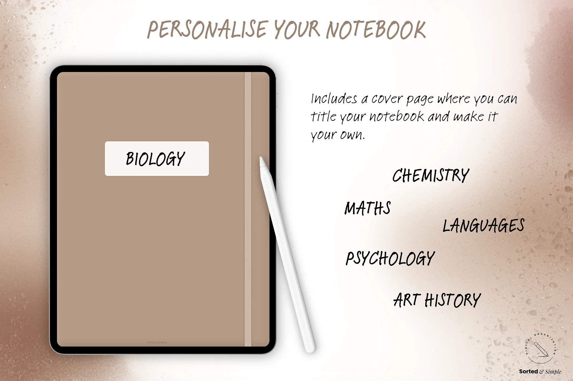 Smart Digital Notebook - Academic Brown product image (7)