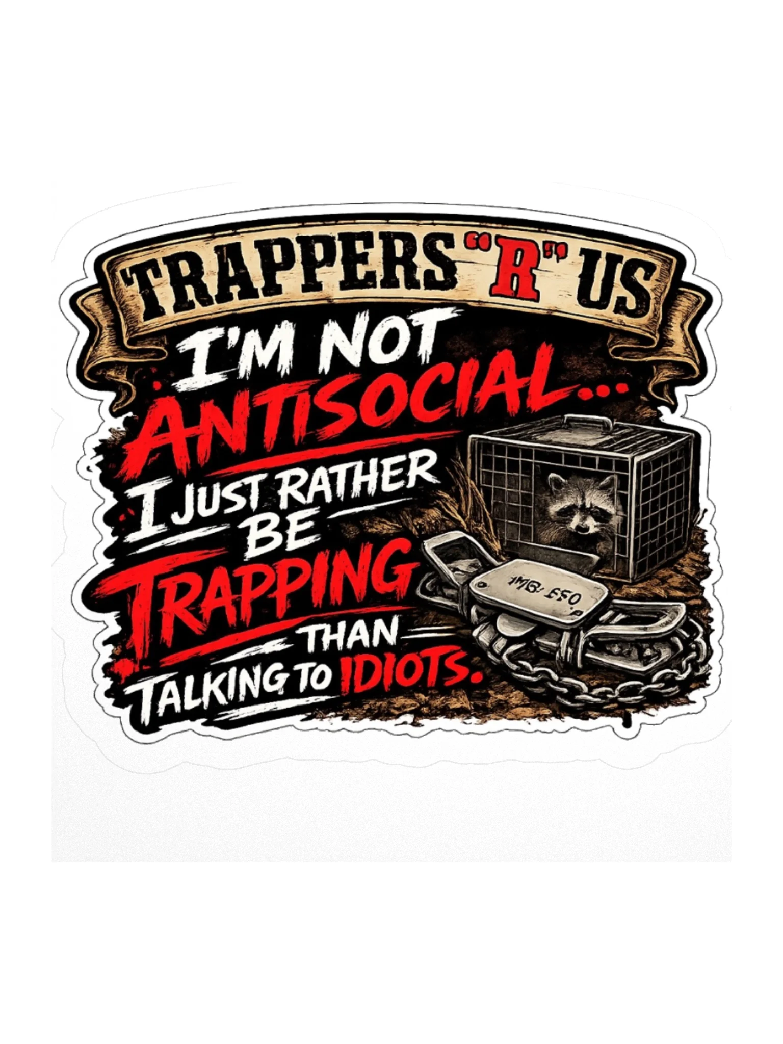 I'M NOT ANTISOCIAL STICKER product image (1)