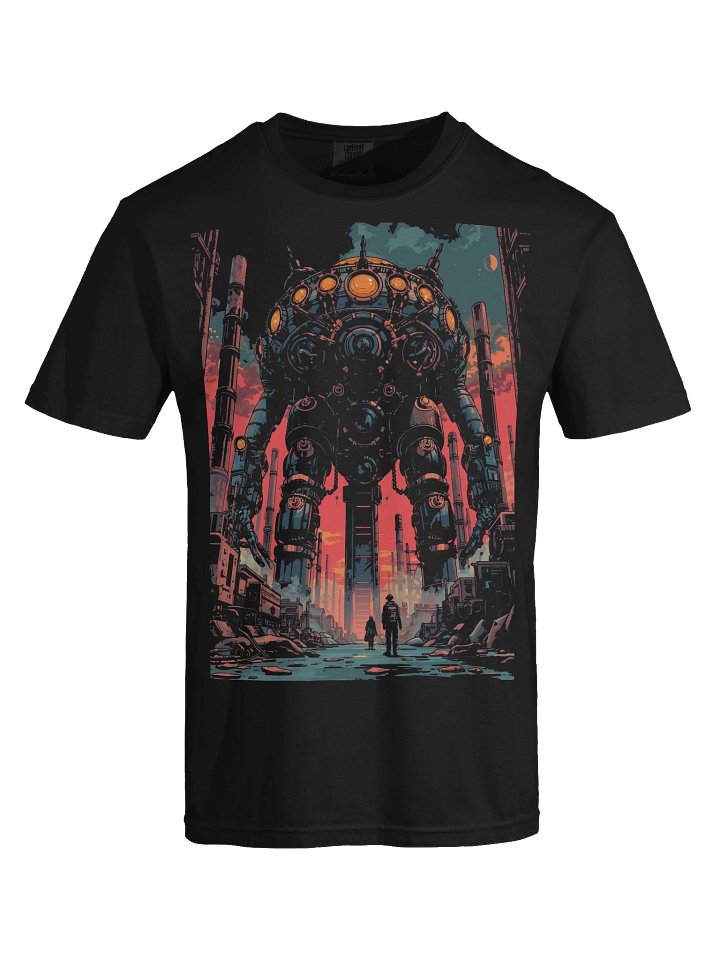 Giant Mech Retro-Futurist Heavyweight T-Shirt product image (2)
