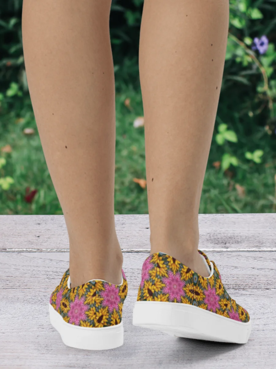 Floral Kaleidoscope Lace-Up Shoes product image (4)